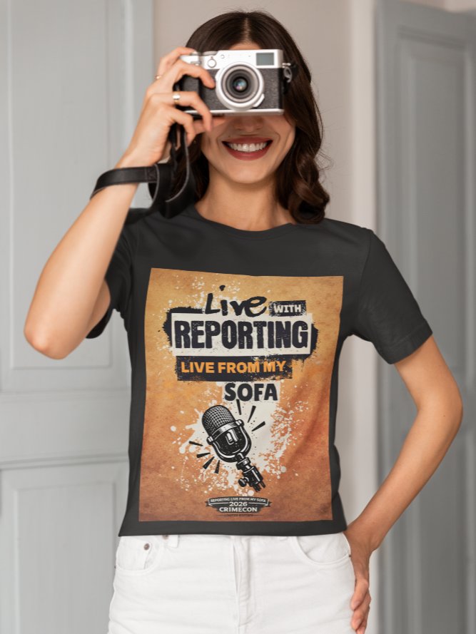 CrimeCon 2026 Limited Edition Sofa Reporter Tee product image (5)