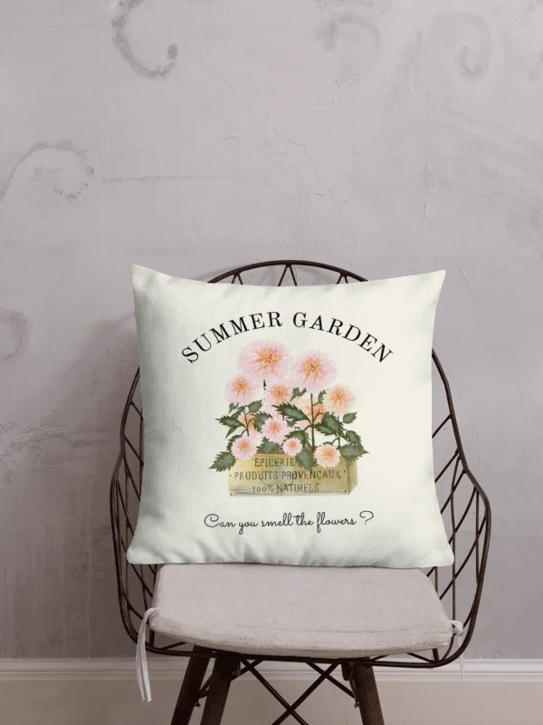 CAN YOU SMELL THE FLOWERS - SUMMER GARDEN PILLOW for COTTAGE LOVERS product image (2)