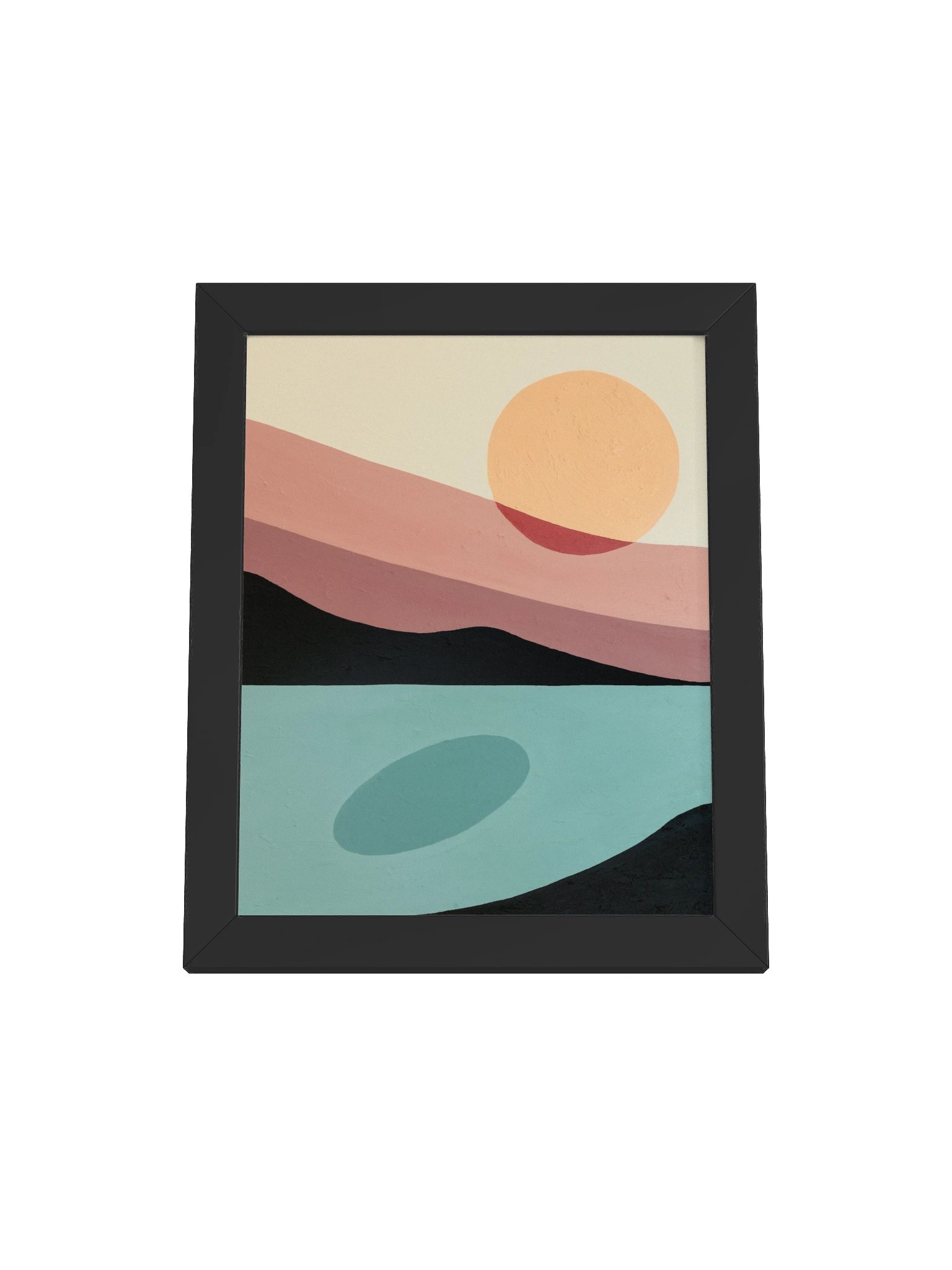 Mountain Sunset Framed Painting Print product image (1)