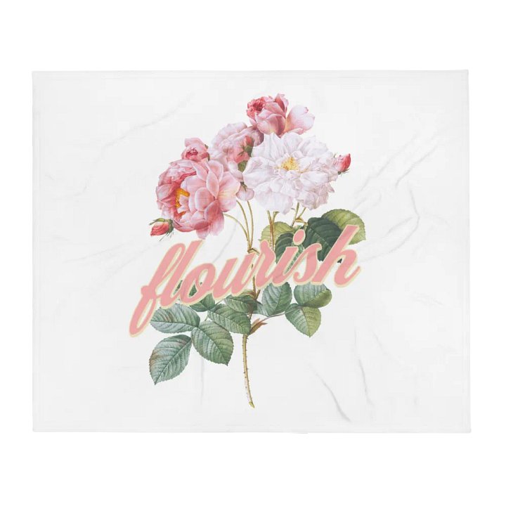 Flourish Floral Throw Blanket product image (13)