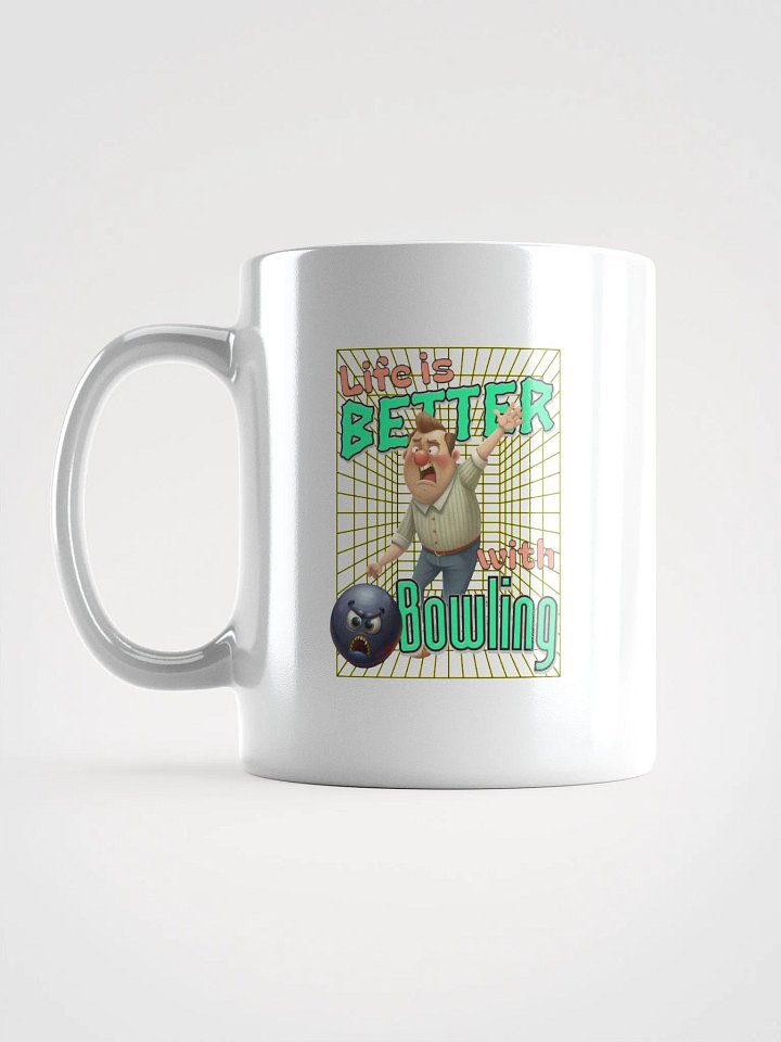 Life Is Better With Bowling Glossy White Mug product image (1)