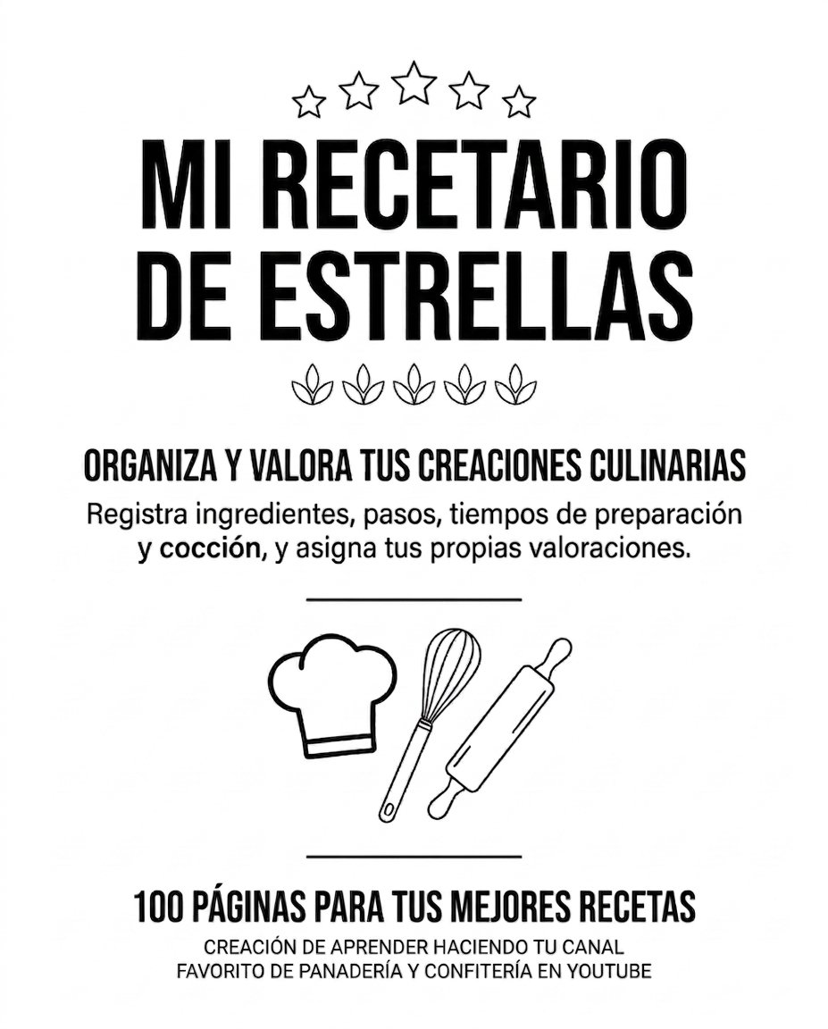 Recetario Imprimible de Panadería y Confitería para Escribir product image (3)