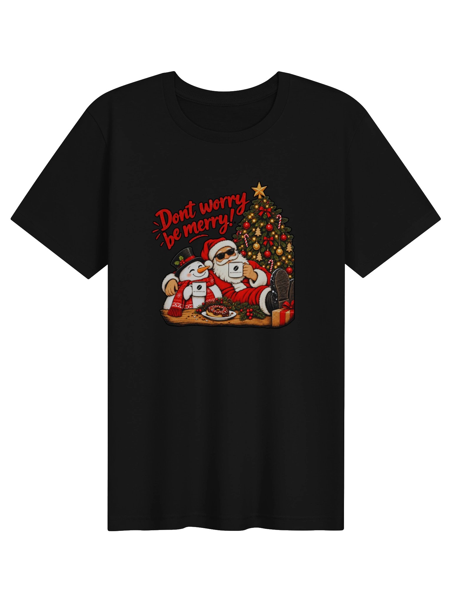 Don’t Worry, Be Merry – Women’s T-Shirt product image (7)