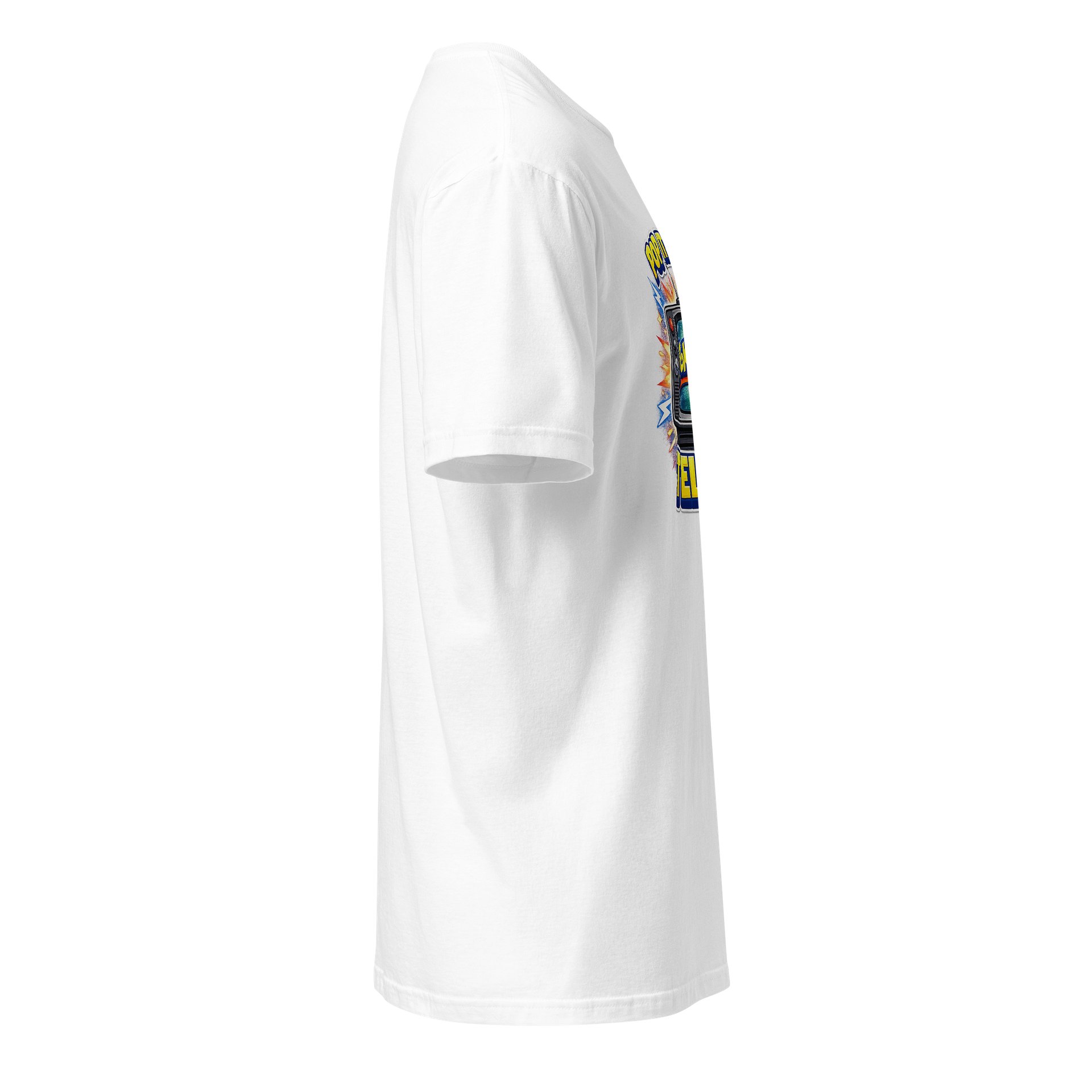 Pop it on the telly basic white tee product image (4)