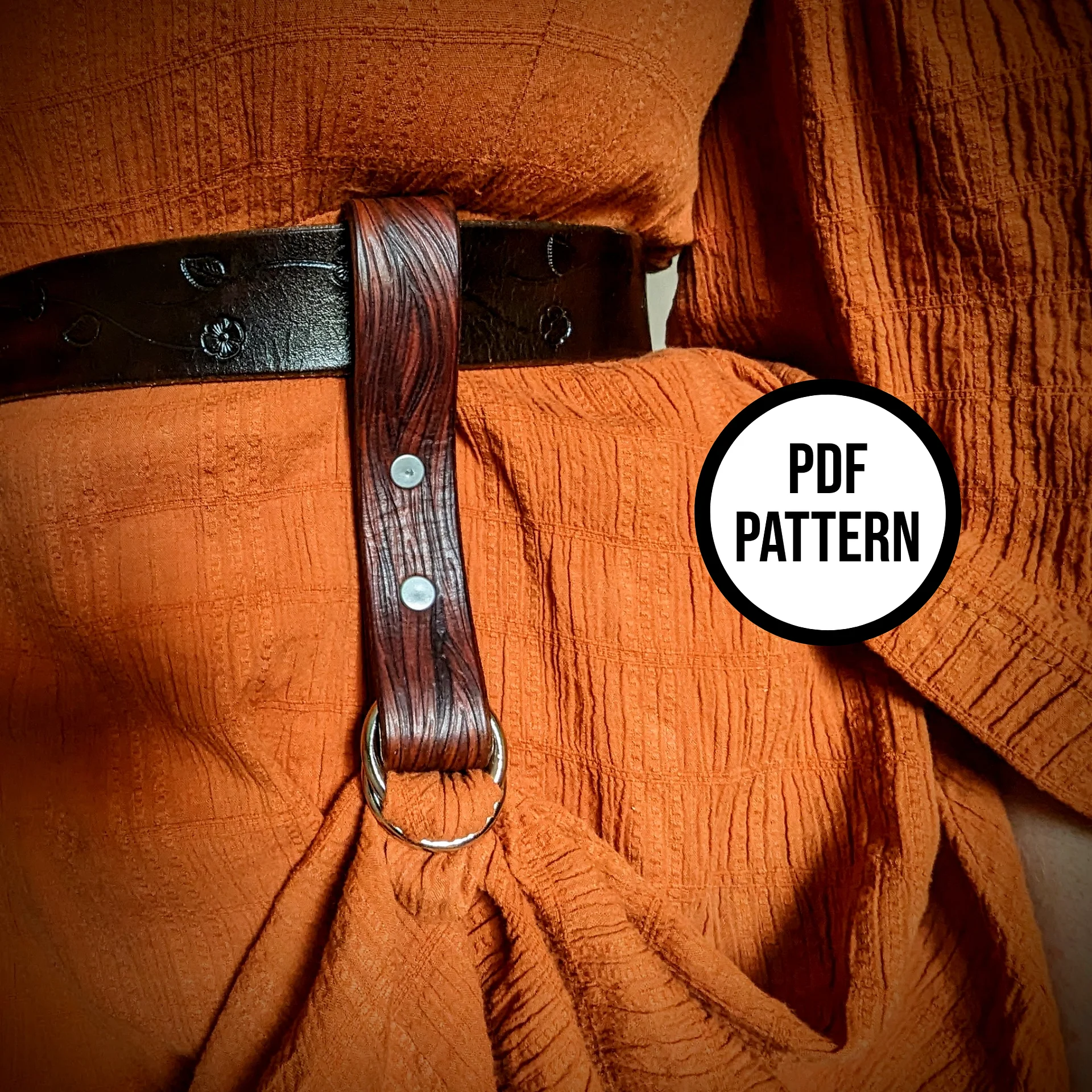 Woodgrain Leather Skirt Hike - PDF Pattern for Leatherwork product image (3)