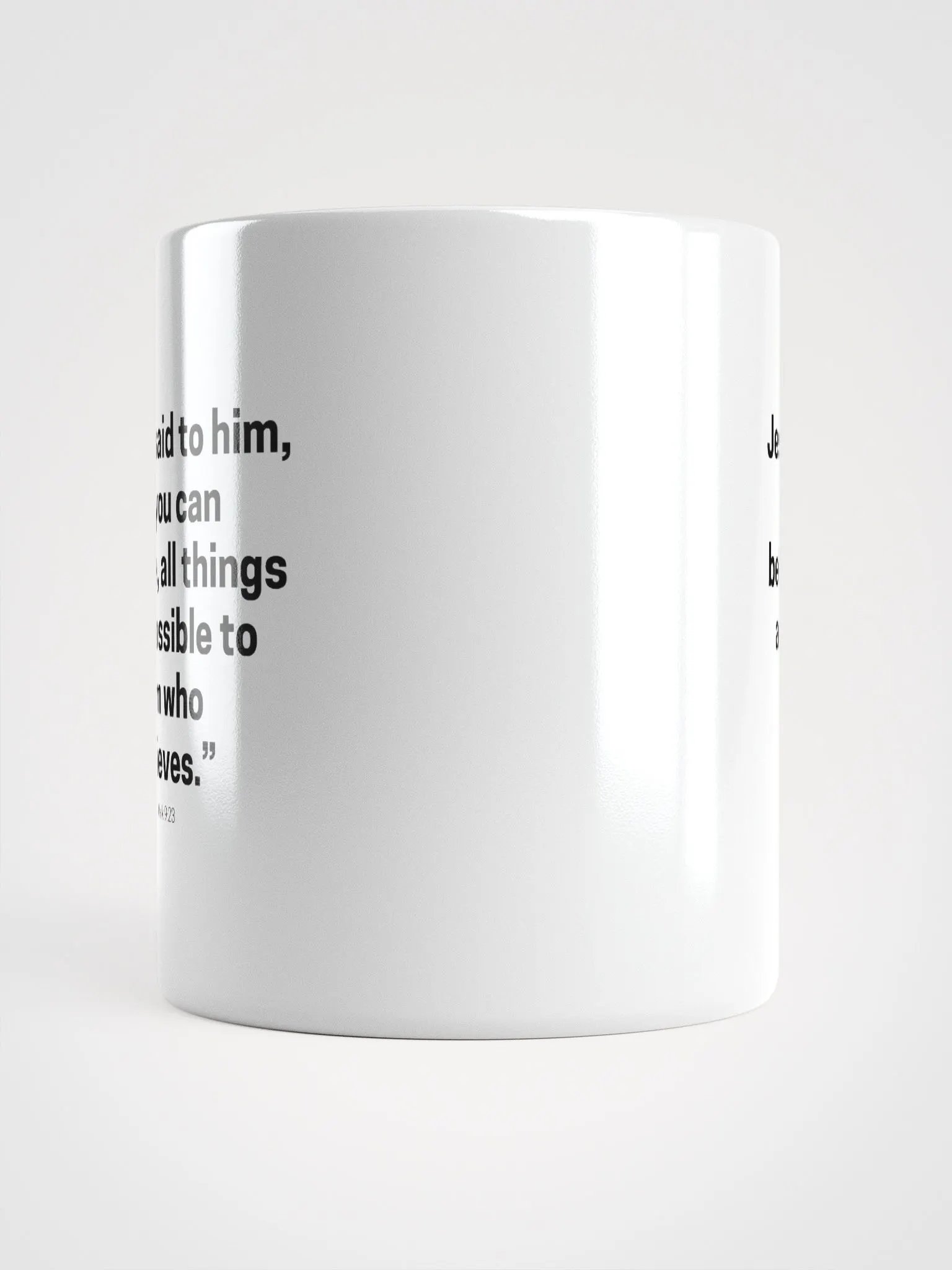 Jesus Said To Him If You Can Believe All Things Are Possible To Him Who Believes Mark 9:23 White Glossy Mug 11/15/20oz product image (5)