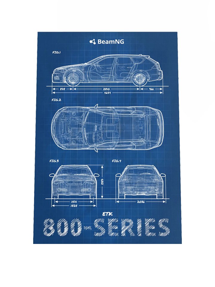ETK 800-Series Blueprint Poster product image (1)