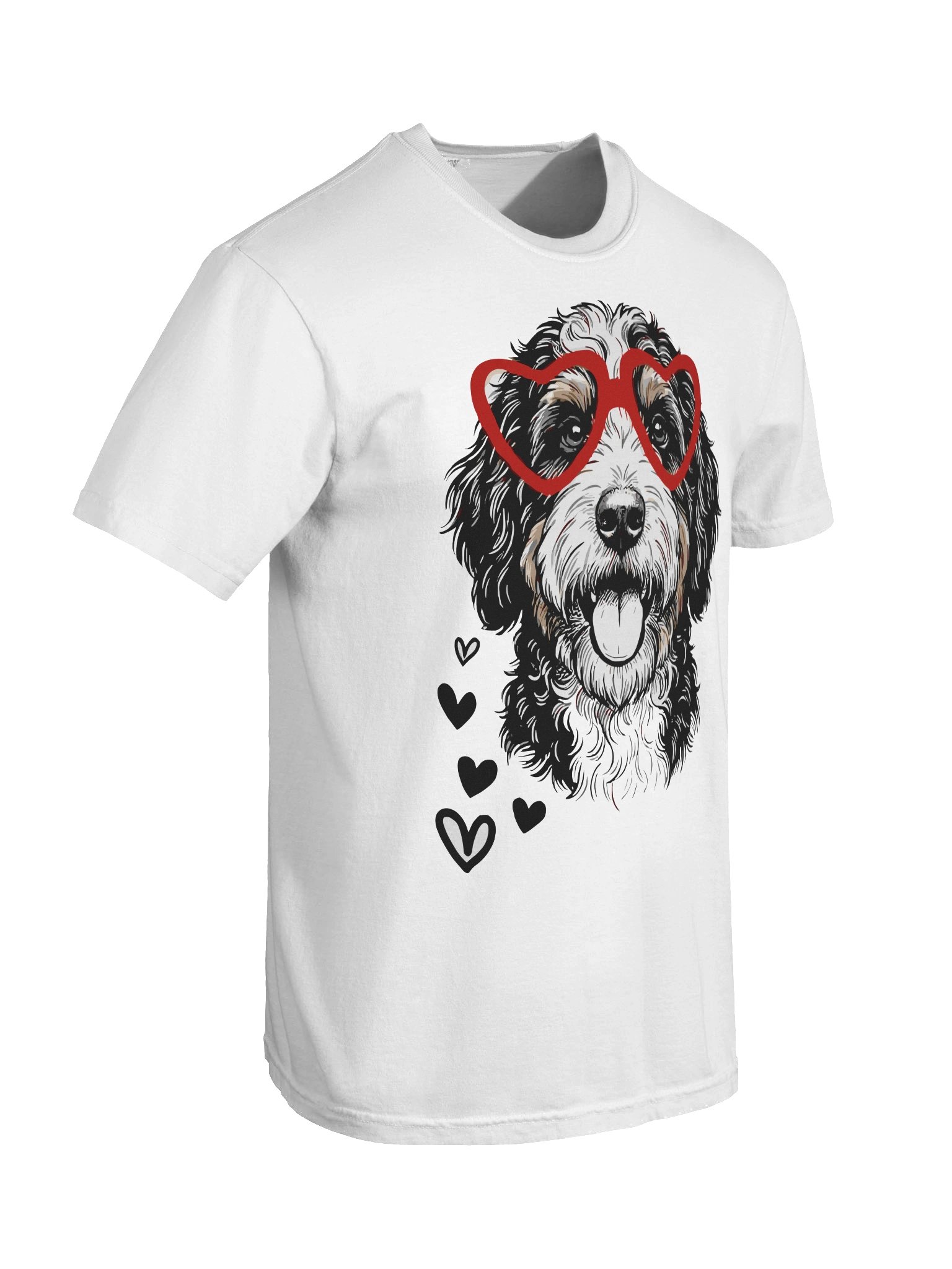 Bernedoodle Heart Glasses Comfort Colors Garment-Dyed Heavyweight T-Shirt product image (8)