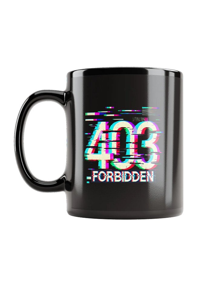 403 Error Code Forbidden Black Mug product image (2)