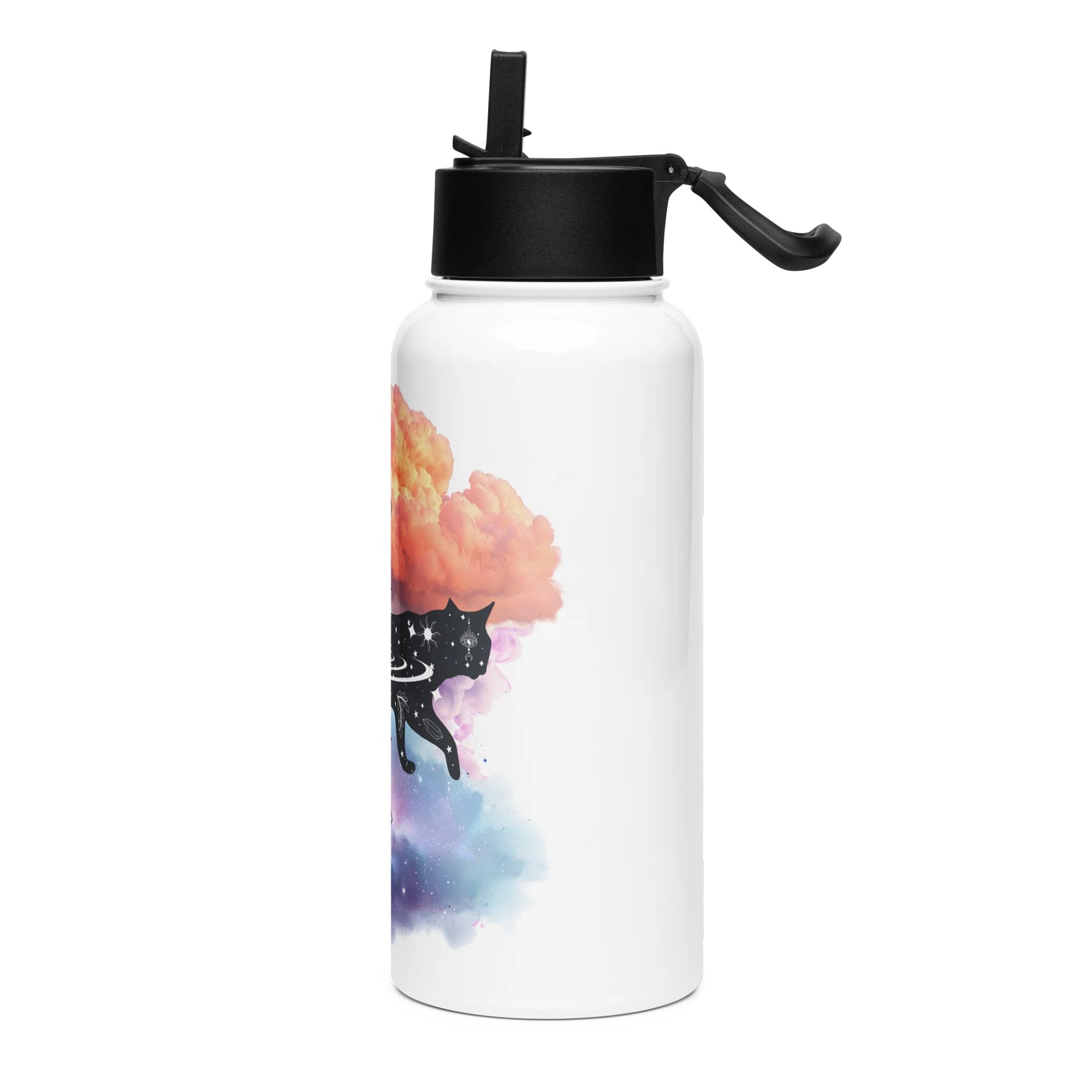 Cosmic Feline Stainless Steel Water Bottle product image (3)