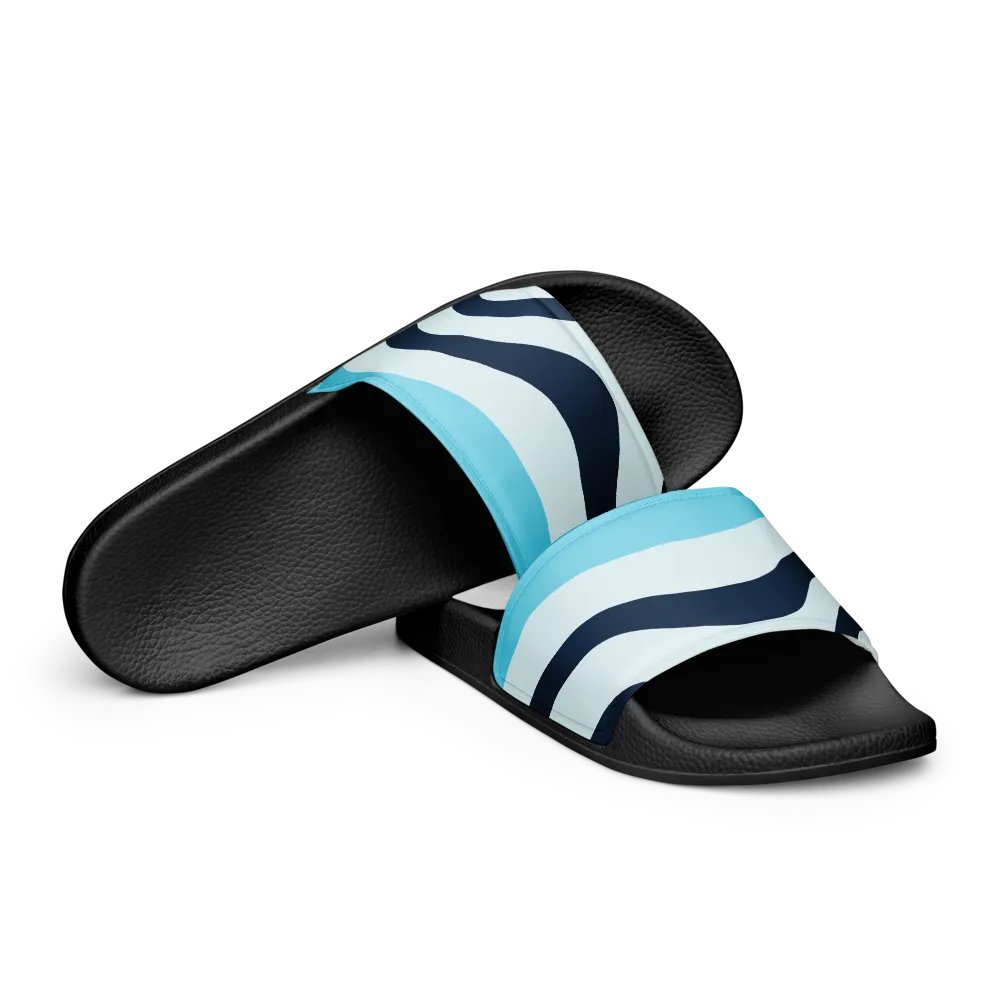Blue Sunset Waves Women's Slides product image (9)