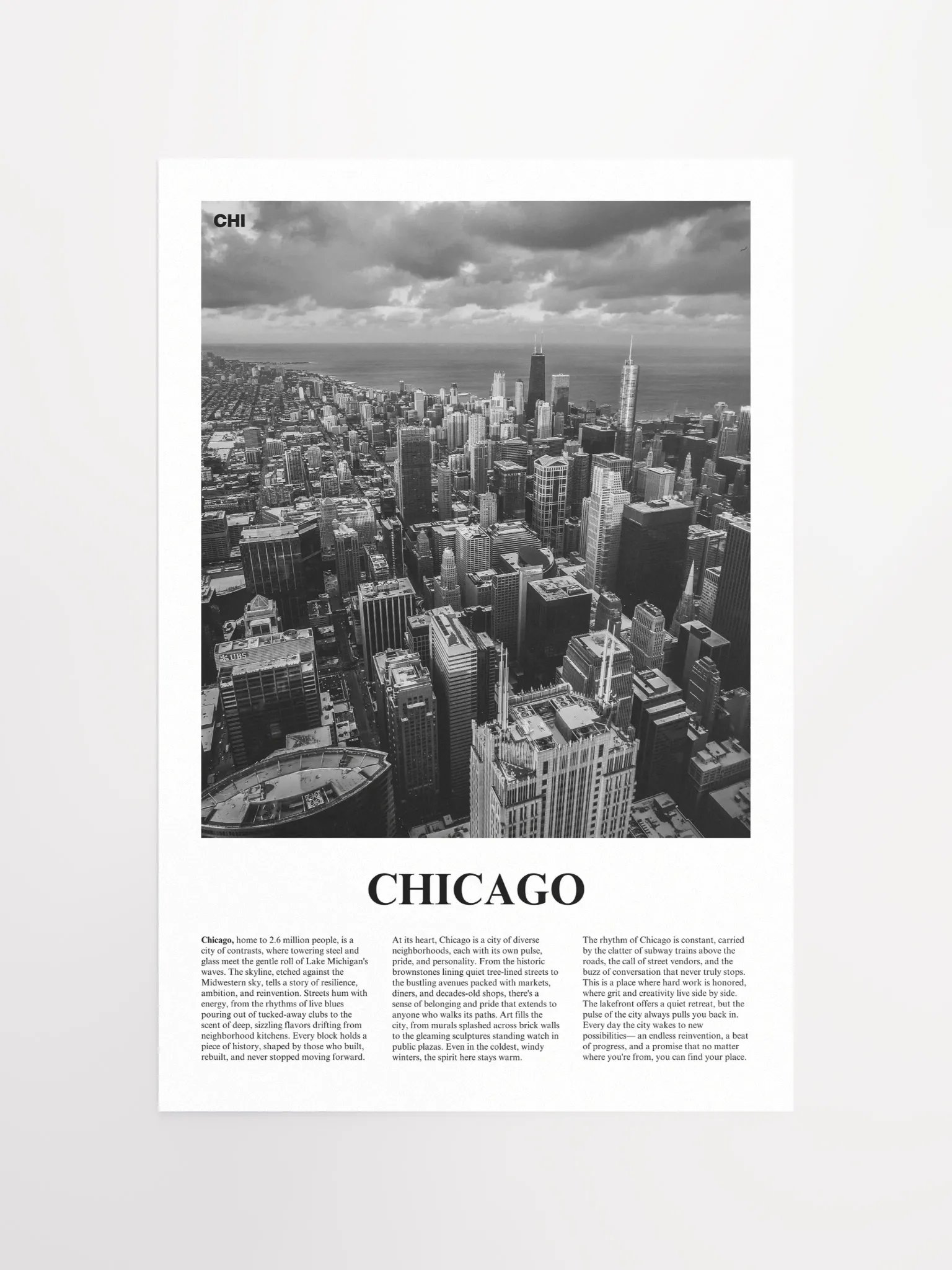 Chicago 01 Newspaper Poster product image (5)