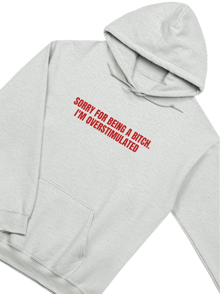 Sorry For Being A Bitch I'm Overstimulated Hoodie product image (2)