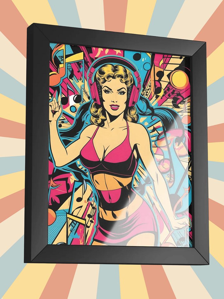 Vibrant Beats: Framed Pop-Art Poster product image (2)