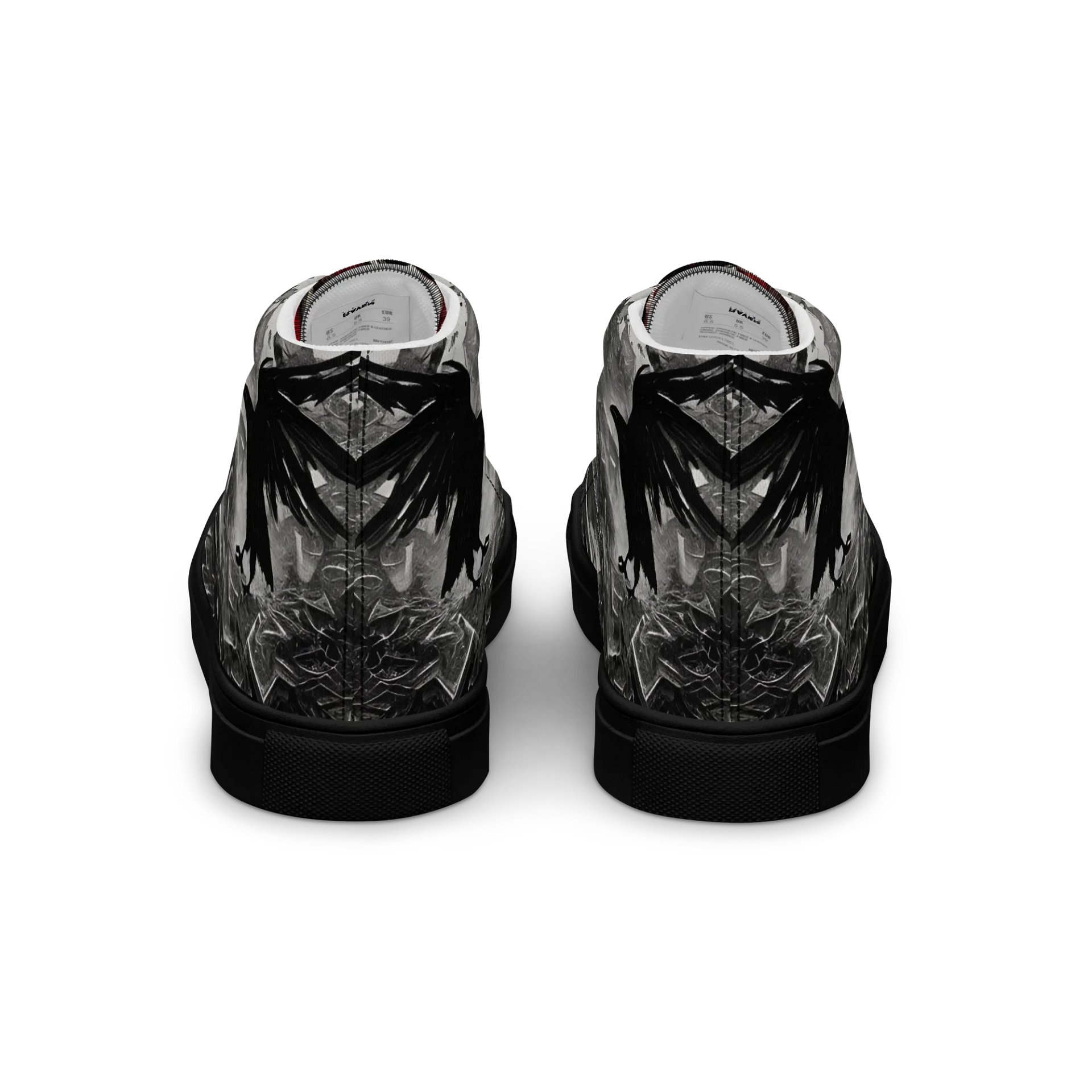 Raven Fiction Men's High Top Canvas Shoes product image (4)