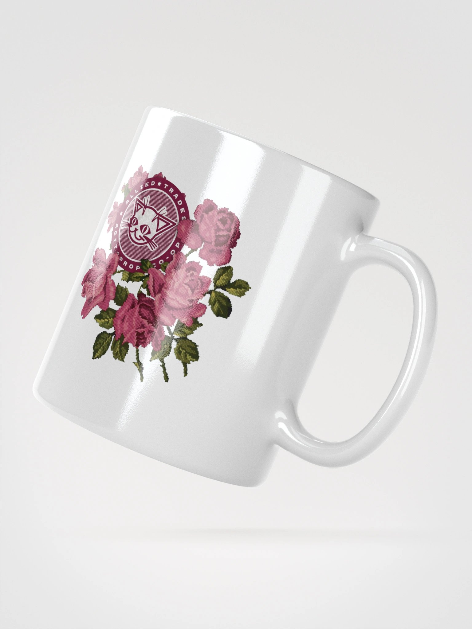 Claws and Thorns Alli Cat Floral Coffee Mug product image (2)