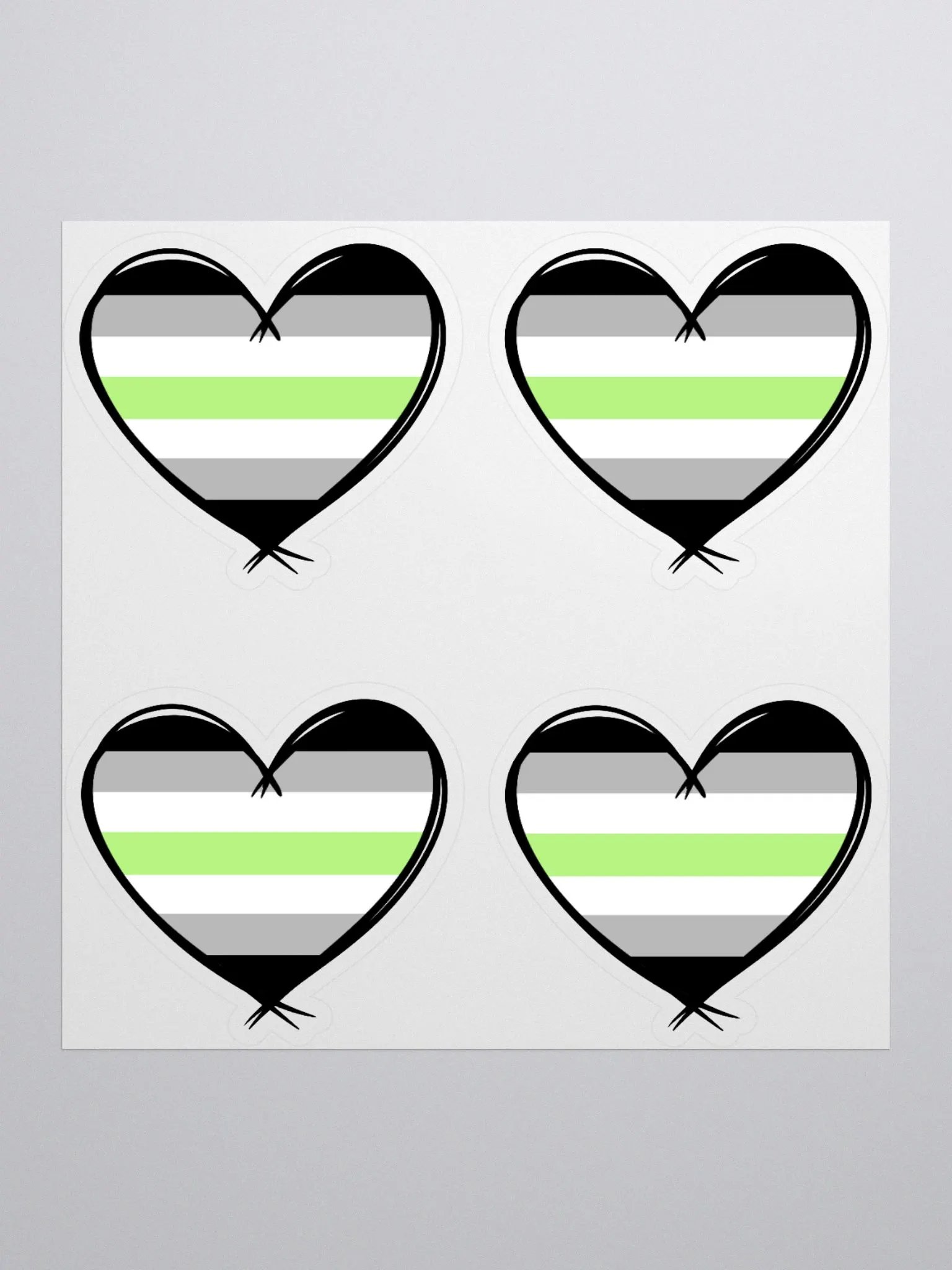 Agender Pride Stickers product image (1)