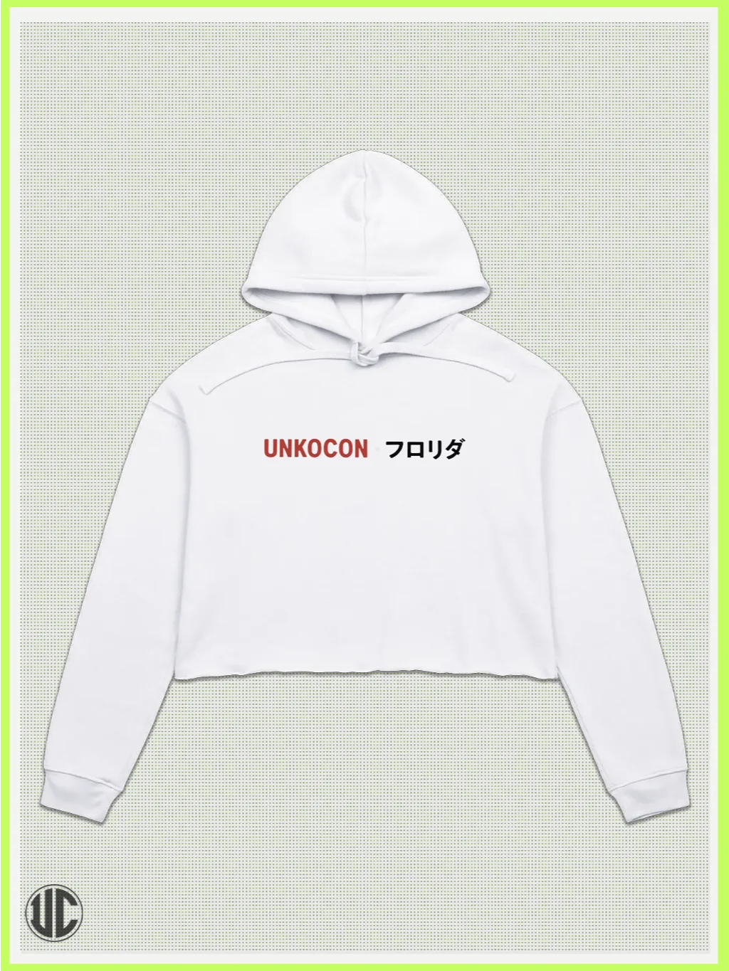 UnkoCon – Cocoa Beach FL Surfer Crop Hoodie product image (2)
