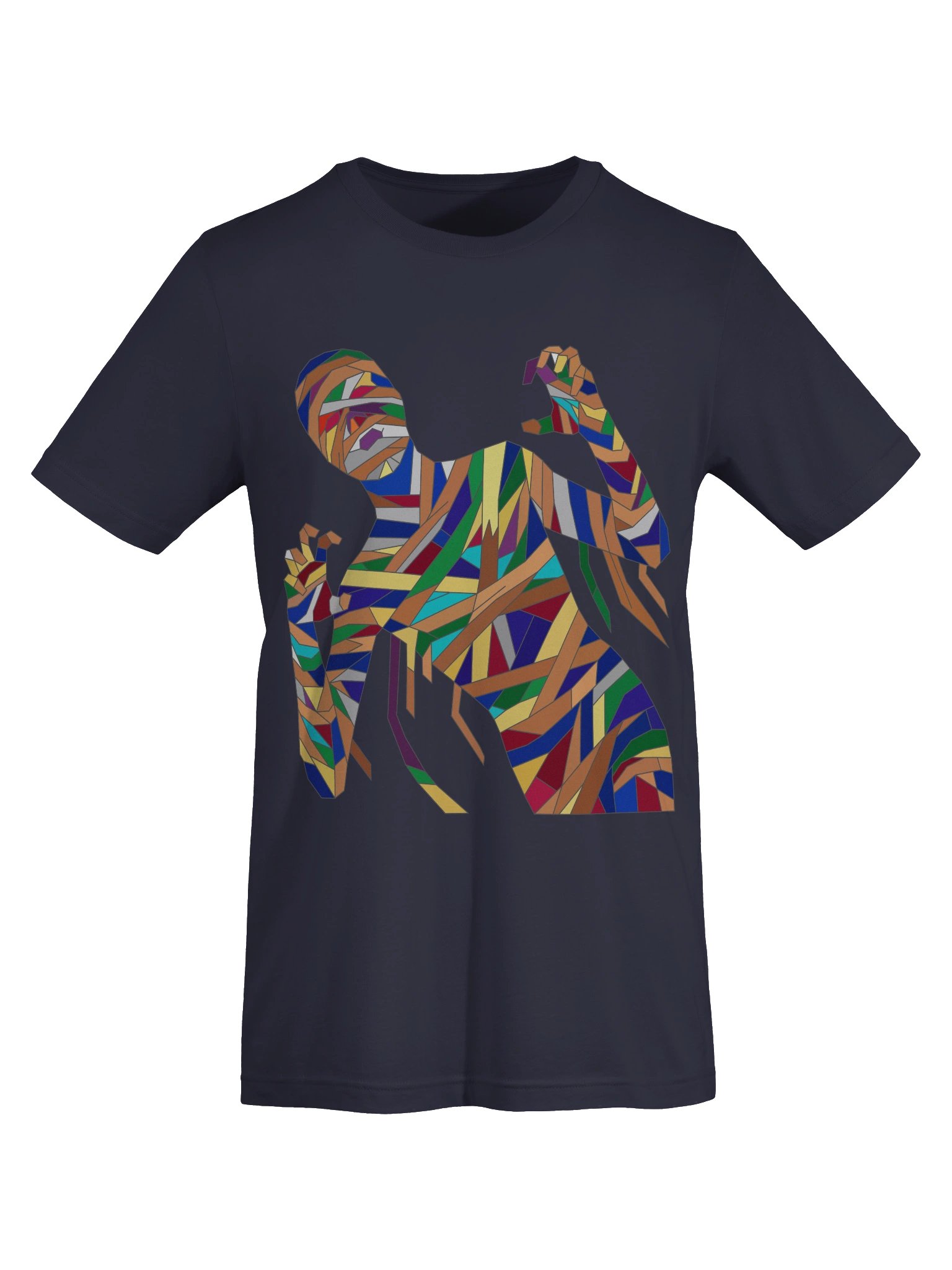 Colorful Geometric Mummy T-Shirt | Abstract Monster Graphic Tee product image (13)