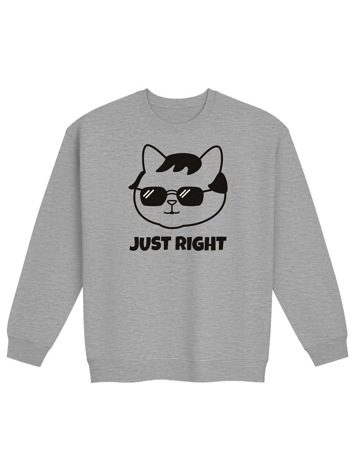 Goromi the Cat in Wig (JUST RIGHT) - Unisex Adult Sweatshirt product image (1)