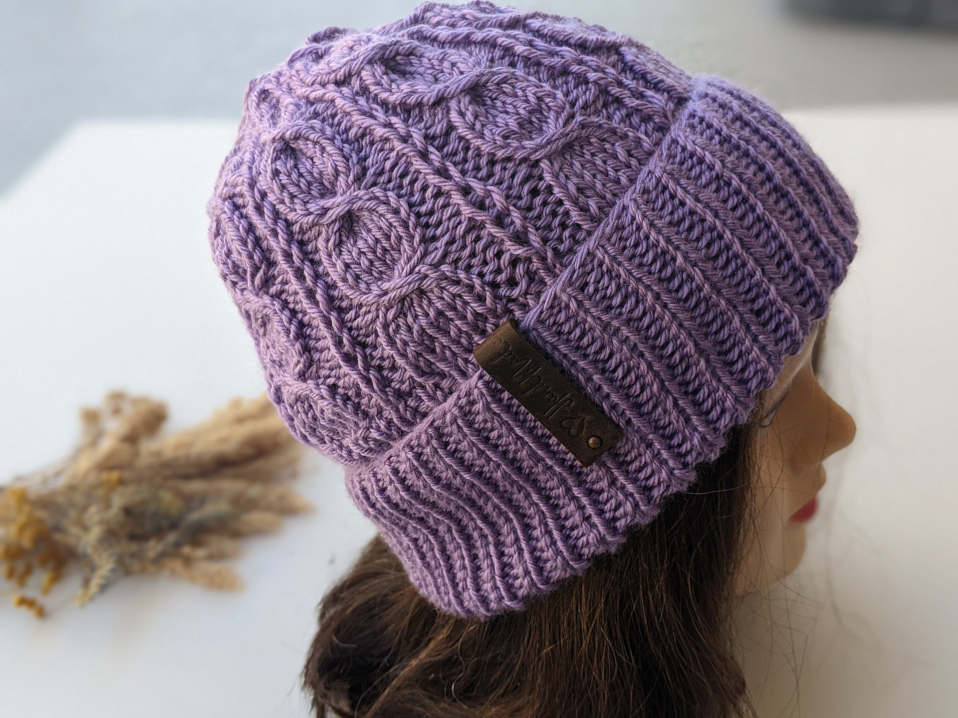 Viola Cable Hat Knitting Pattern product image (10)