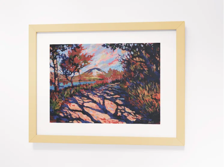 250809 Mount Errigal Poster Print. Framed product image (16)