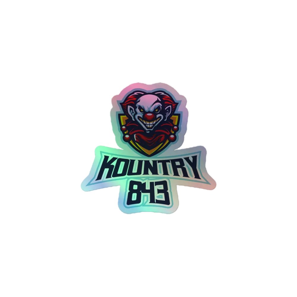 Menacing Clown Holographic Sticker Sheet product image (1)