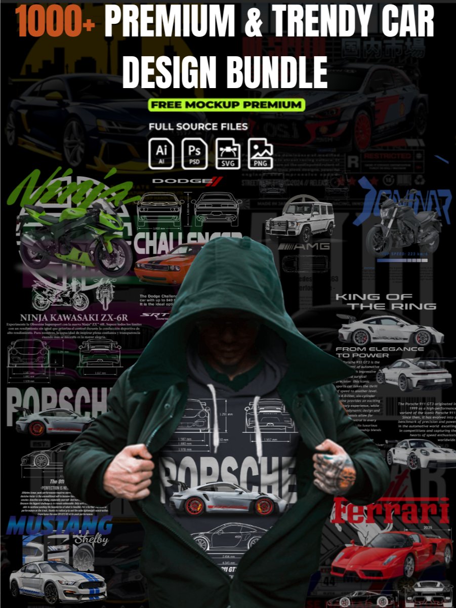 1000+ Premium & Trendy Car Editable product image (1)