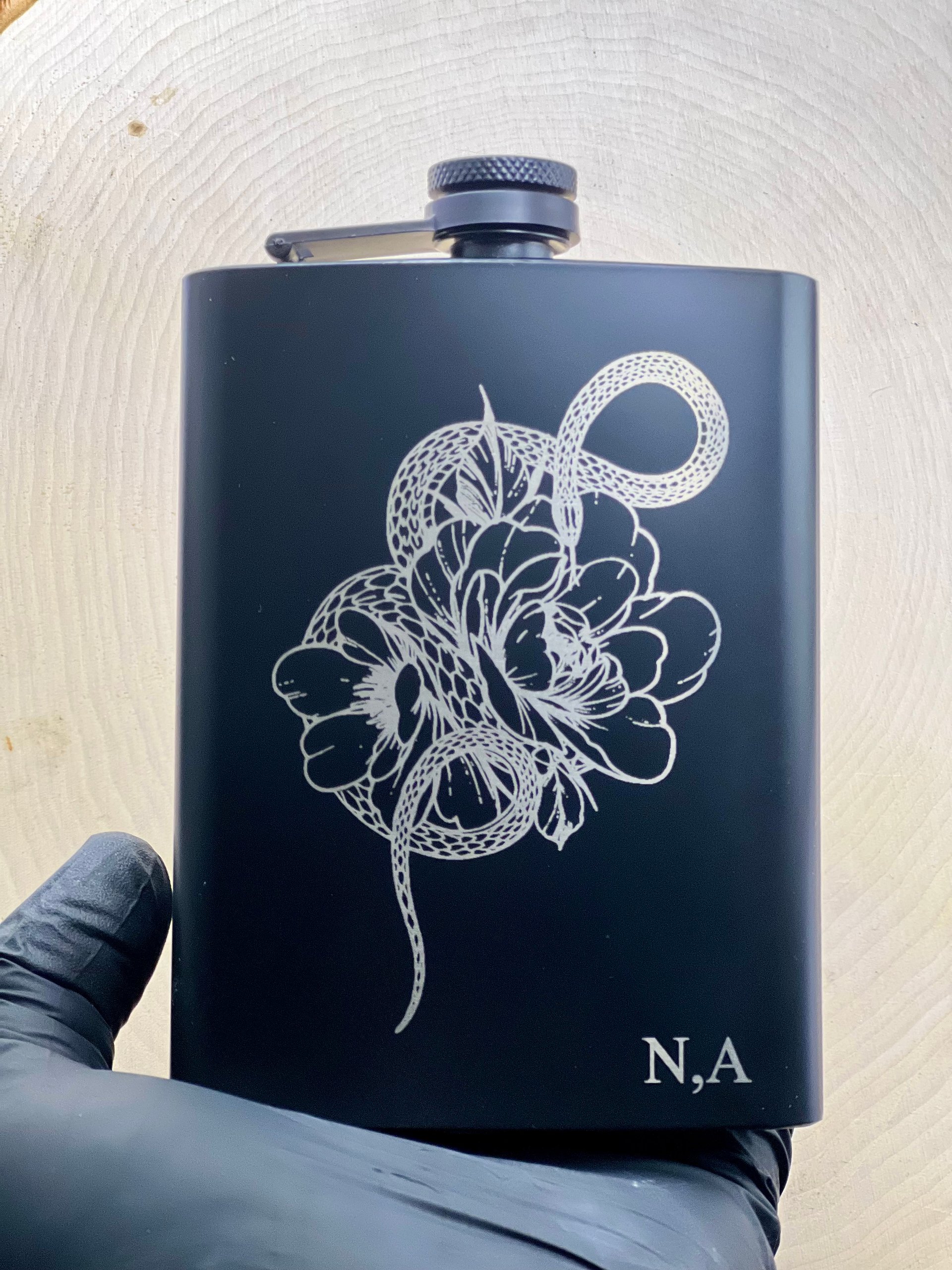 Black Floral Snake product image (1)