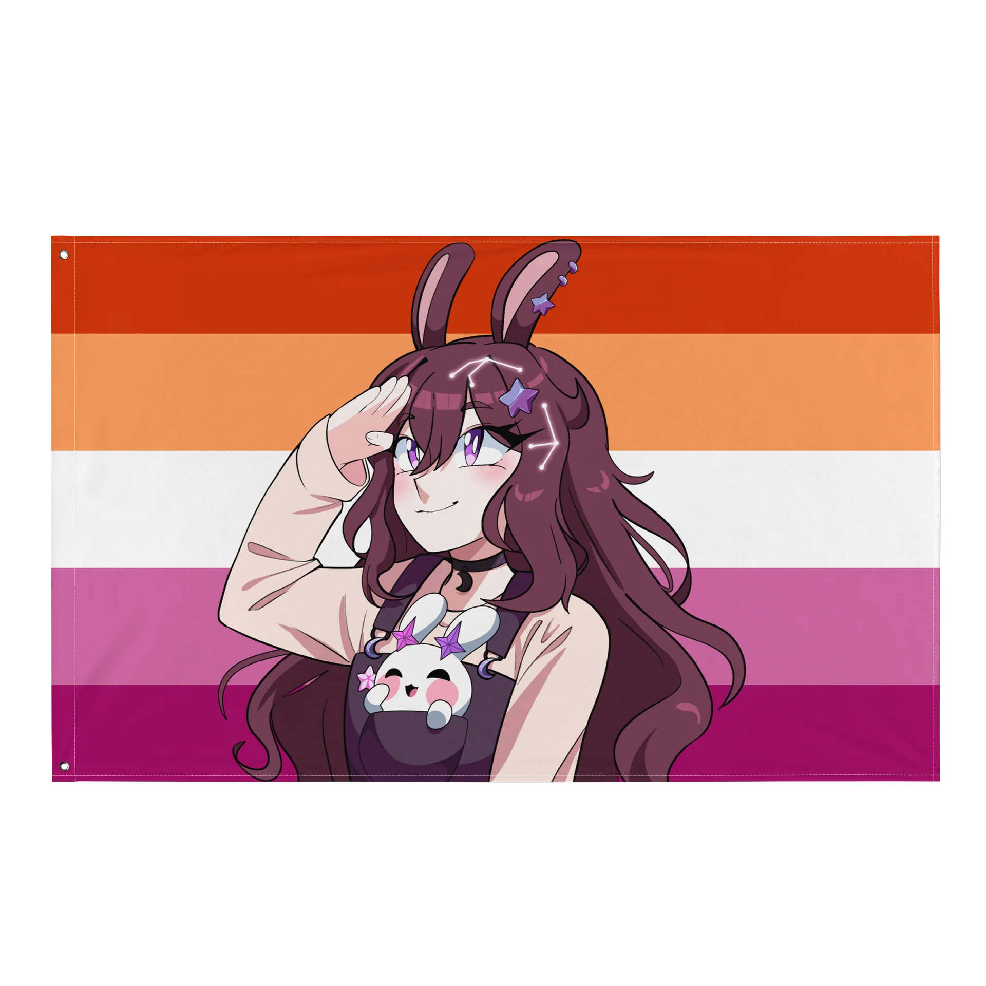 Lesbian Pride Flag - featuring Yuwuna! product image (1)