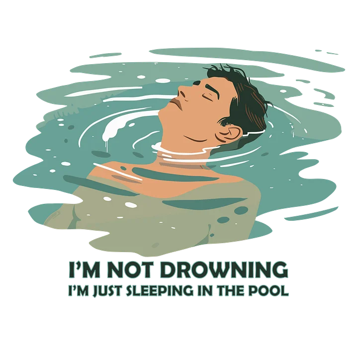 Pool Sleeping - Cotton T-Shirt product image (58)