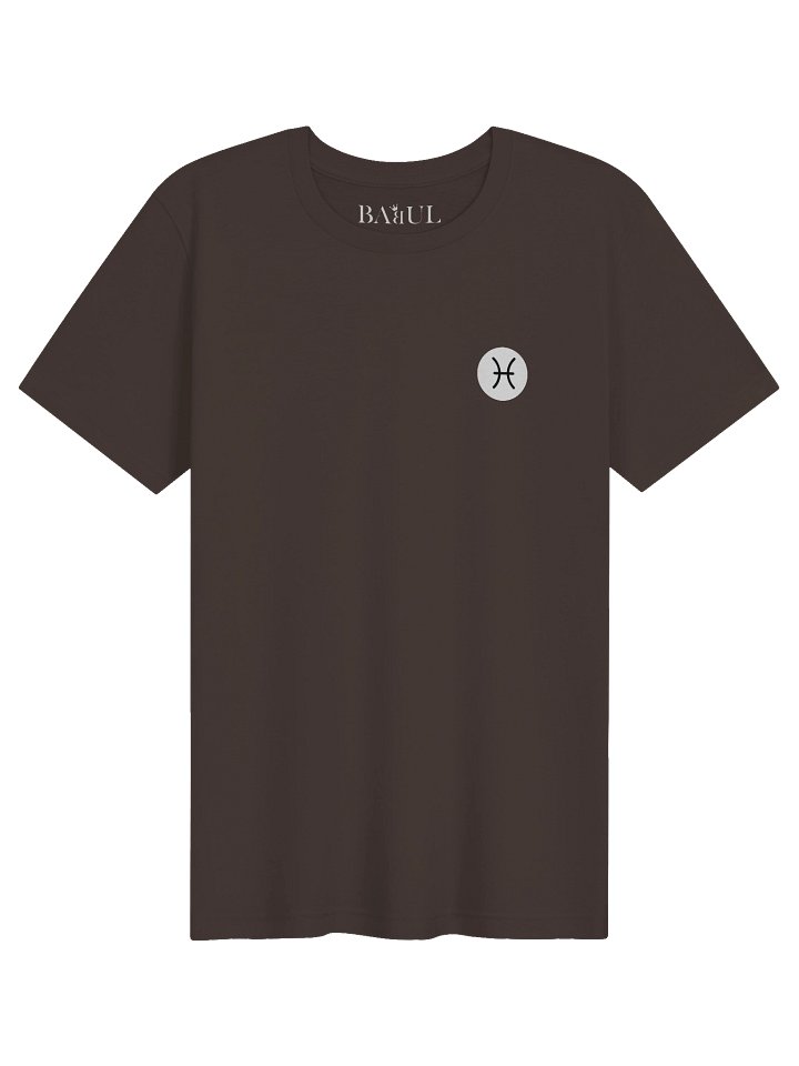 Pisces - Gothic Zodiac T-Shirt. Blue graphic on the back product image (2)
