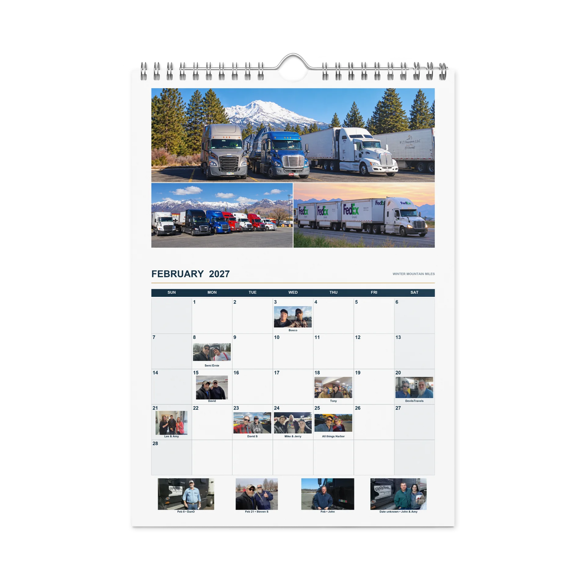2027 BigRigTravels Special Road Crew Calendar — Trucking Edition product image (11)