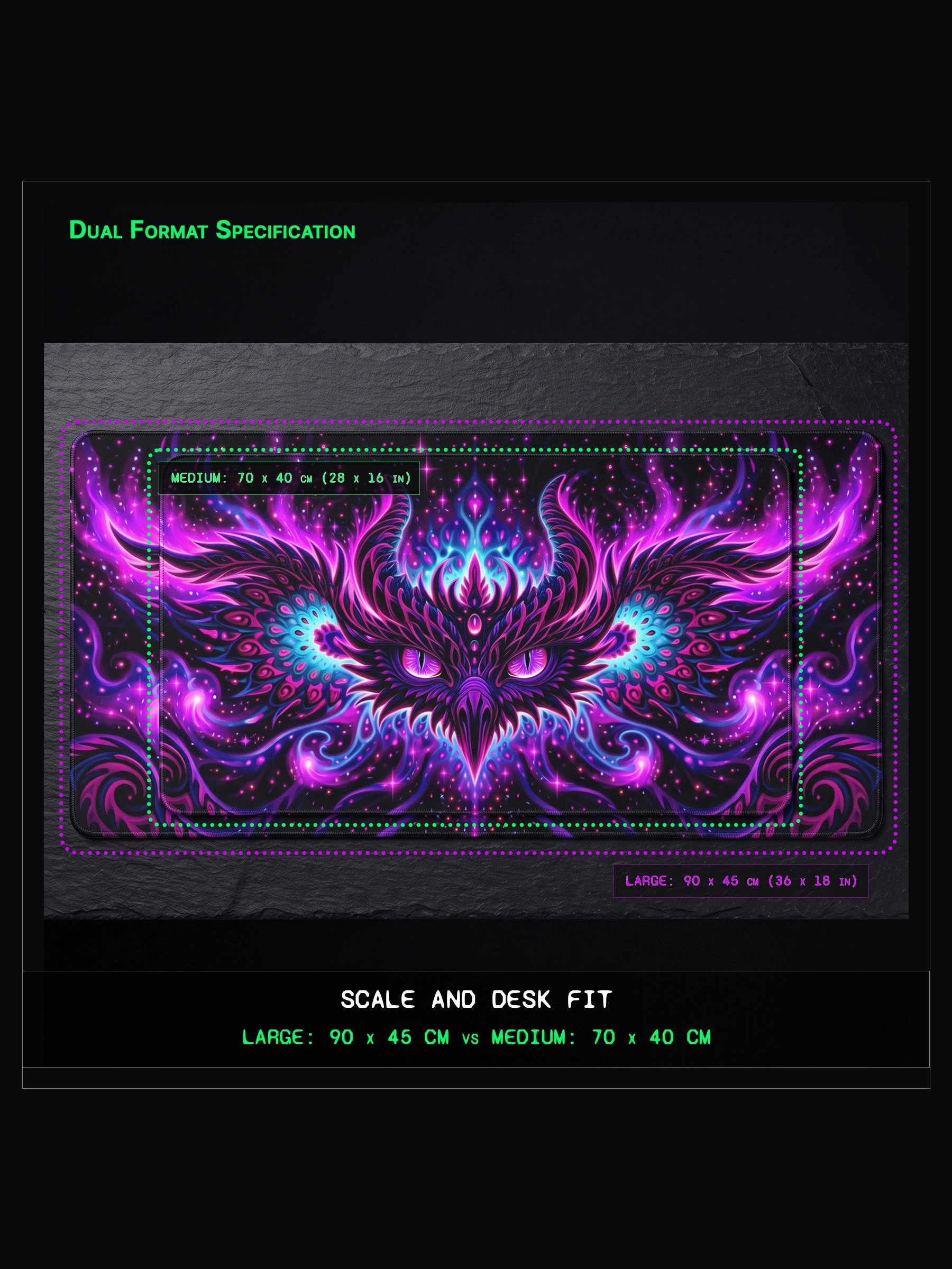 Artifact 03: Astral Owl Guardian - XXL Studio Desk Mat product image (3)
