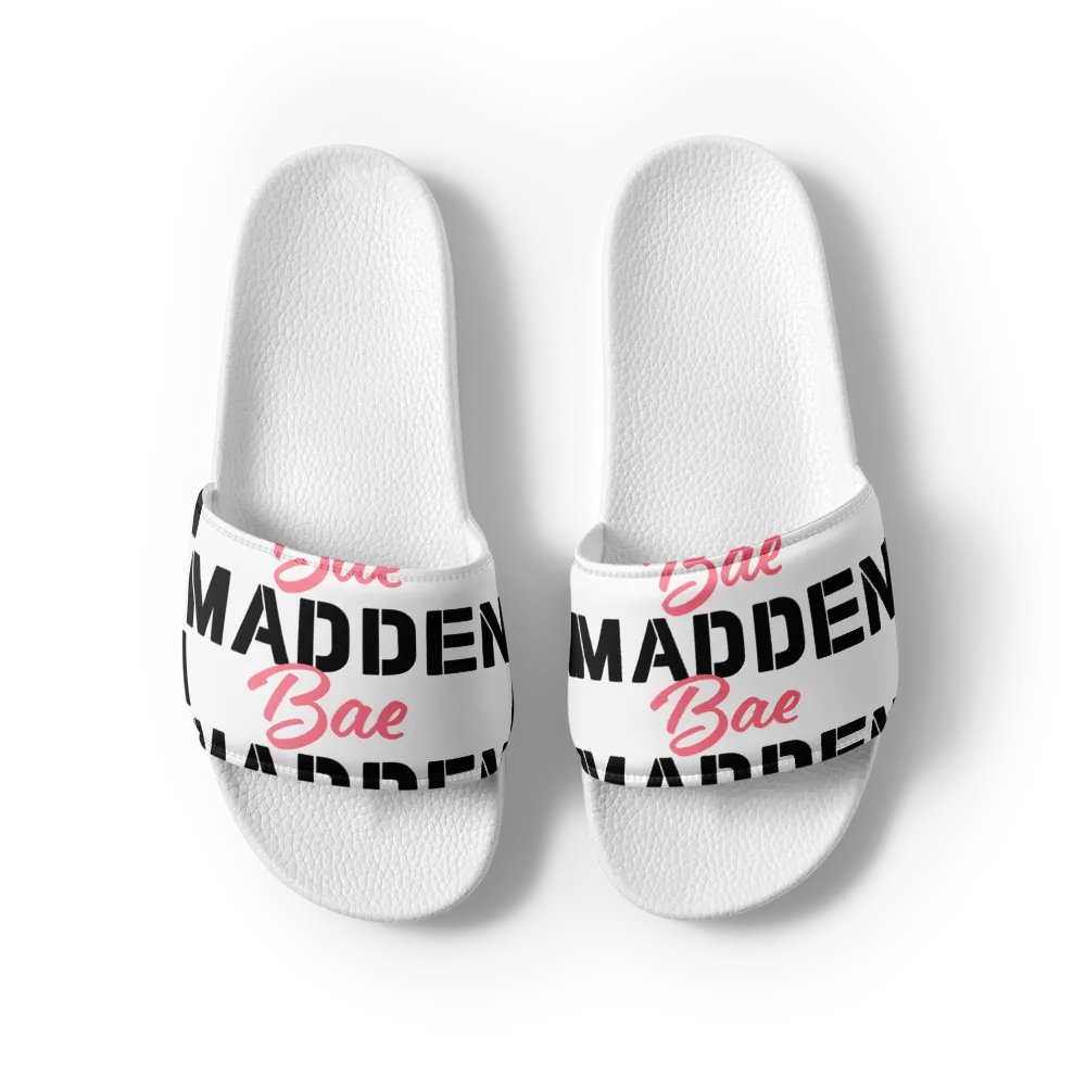 MaddenBae Mens Signature Slides White product image (4)