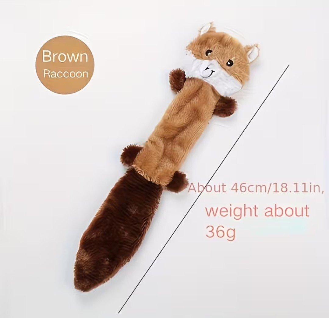 3pcs Soft Fur Plush Squeaky Dog Toys Set product image (4)