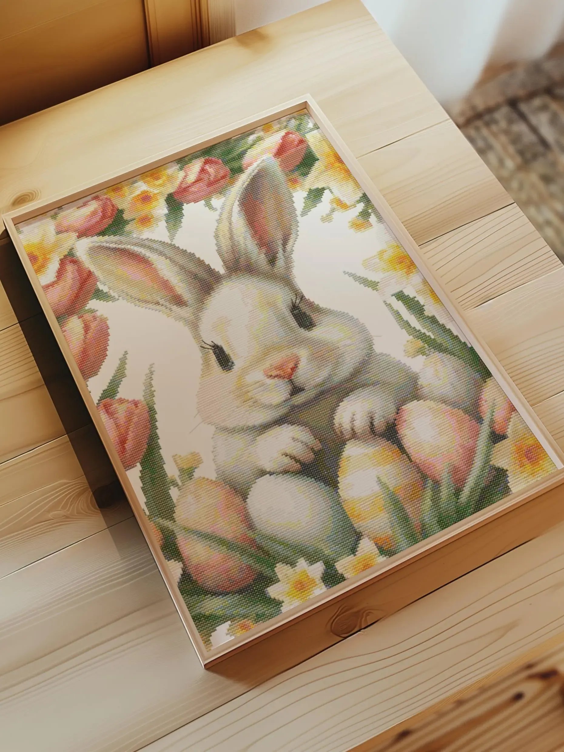 Springtime Bunny Cross Stitch Pattern product image (6)