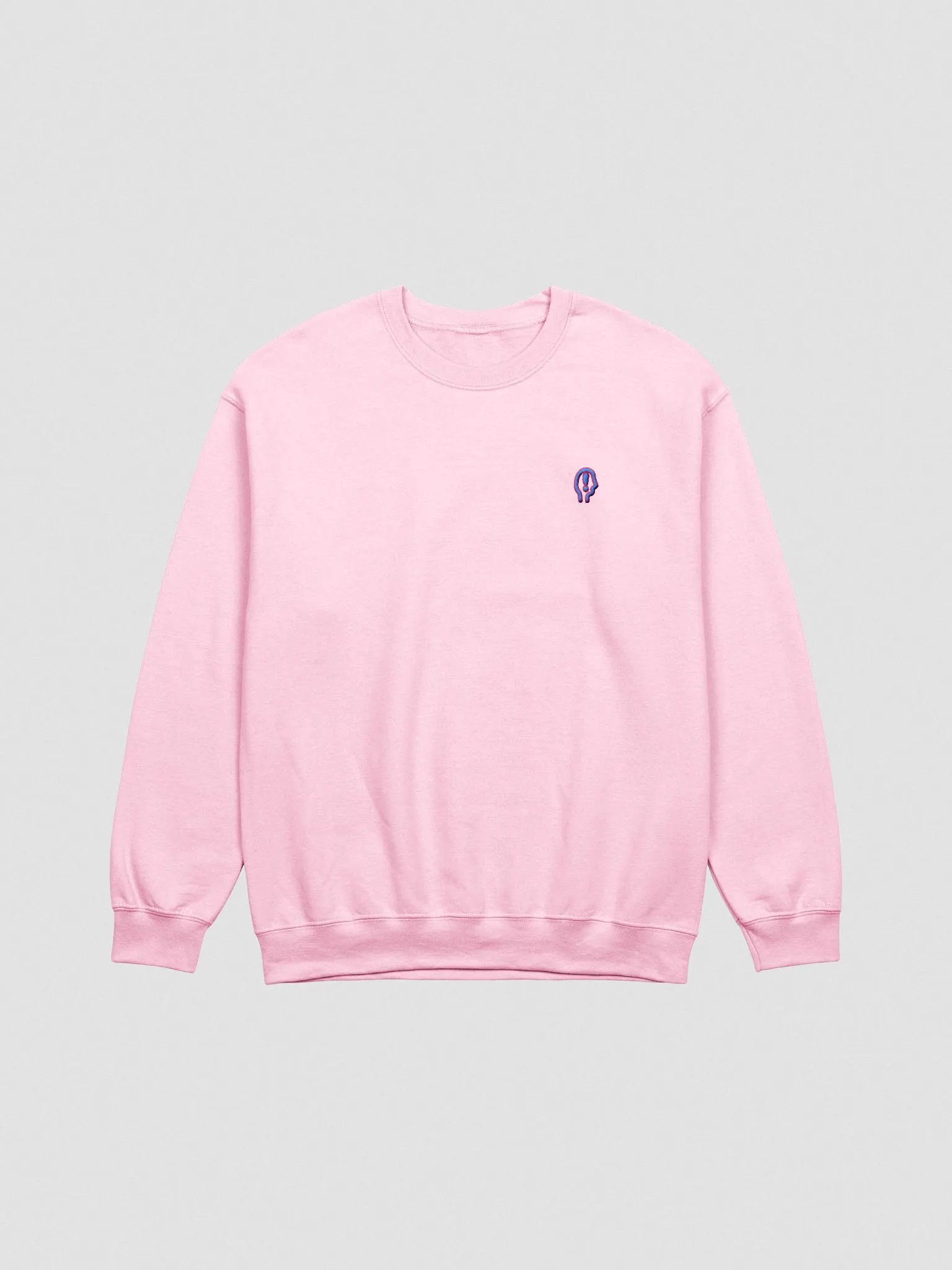 EXCLAIMING MENTALLY (L.C. bubblegum design) embroidered crewneck product image (7)