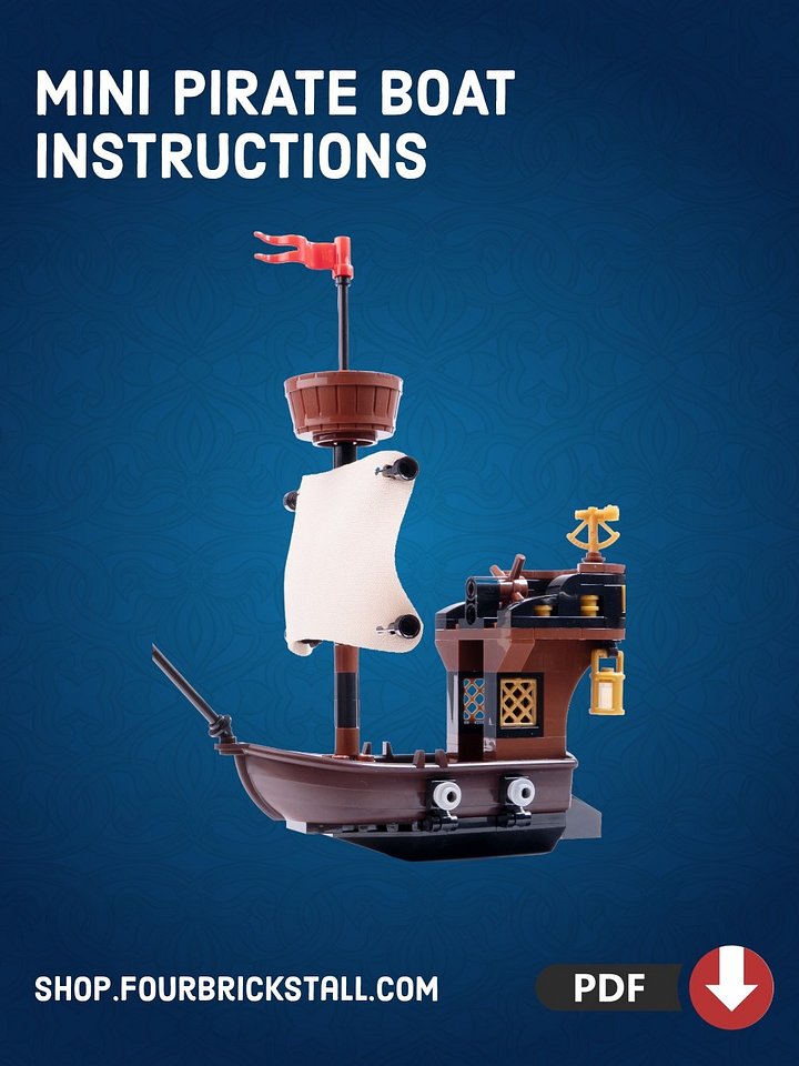 FREE LEGO Building Instructions - Mini Pirate Boat product image (1)