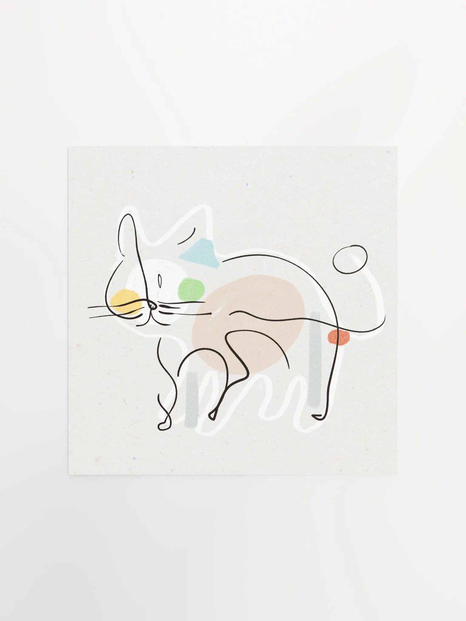 Abstract Cat Art Print product image (1)