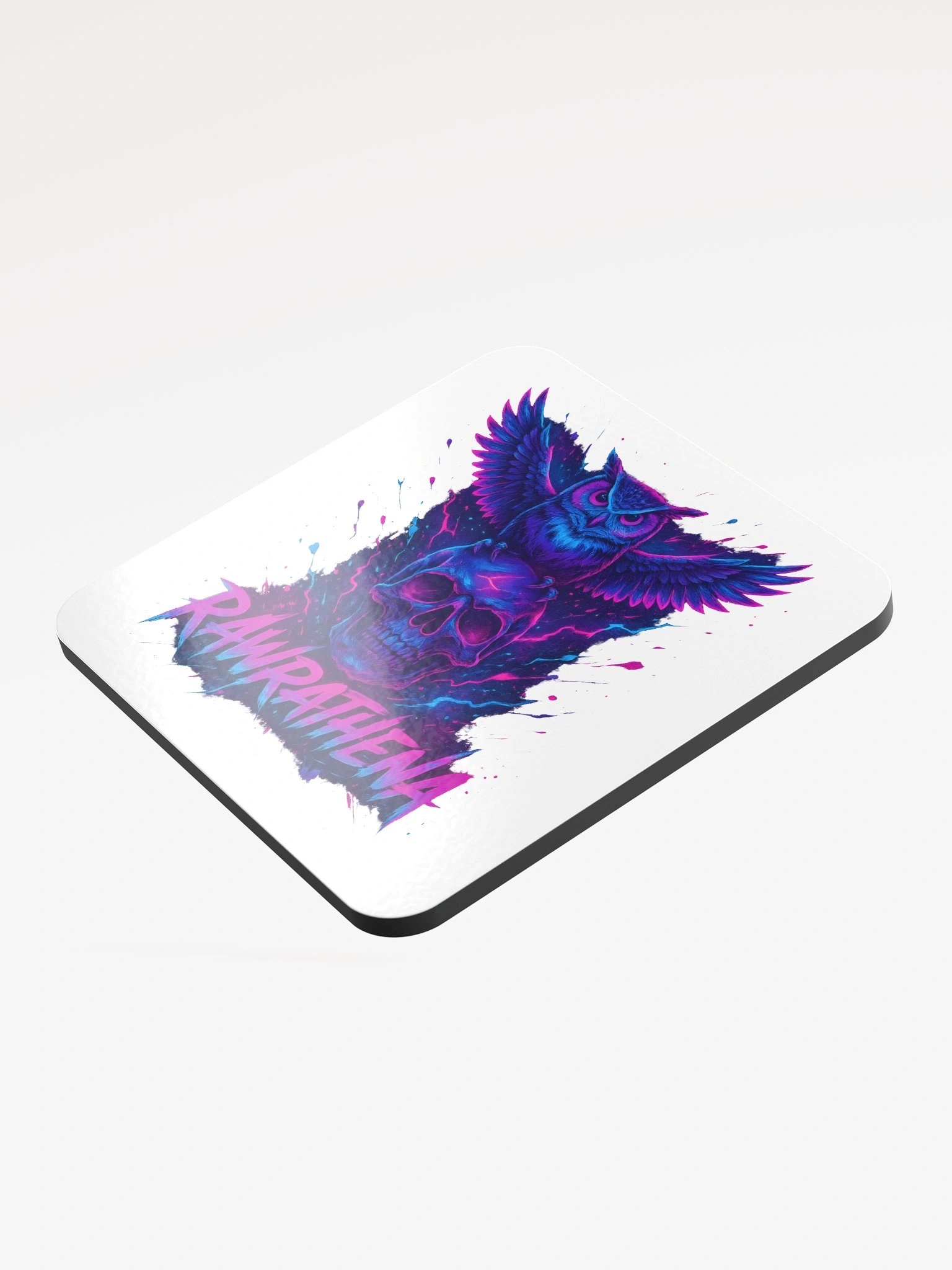 Neon Owl Skull Coaster product image (3)