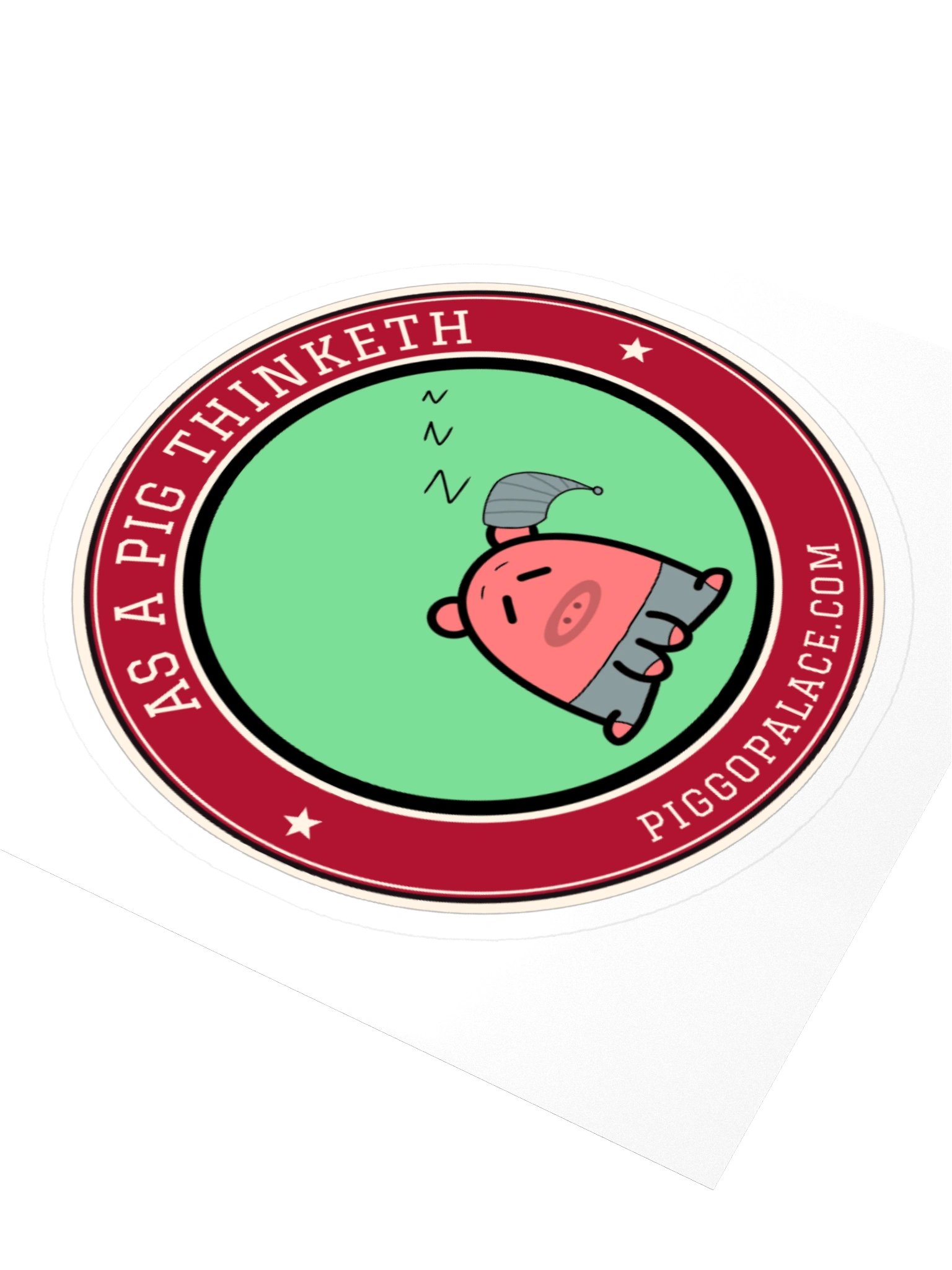Sleepy Pig Sticker | As a Pig Thinketh product image (9)