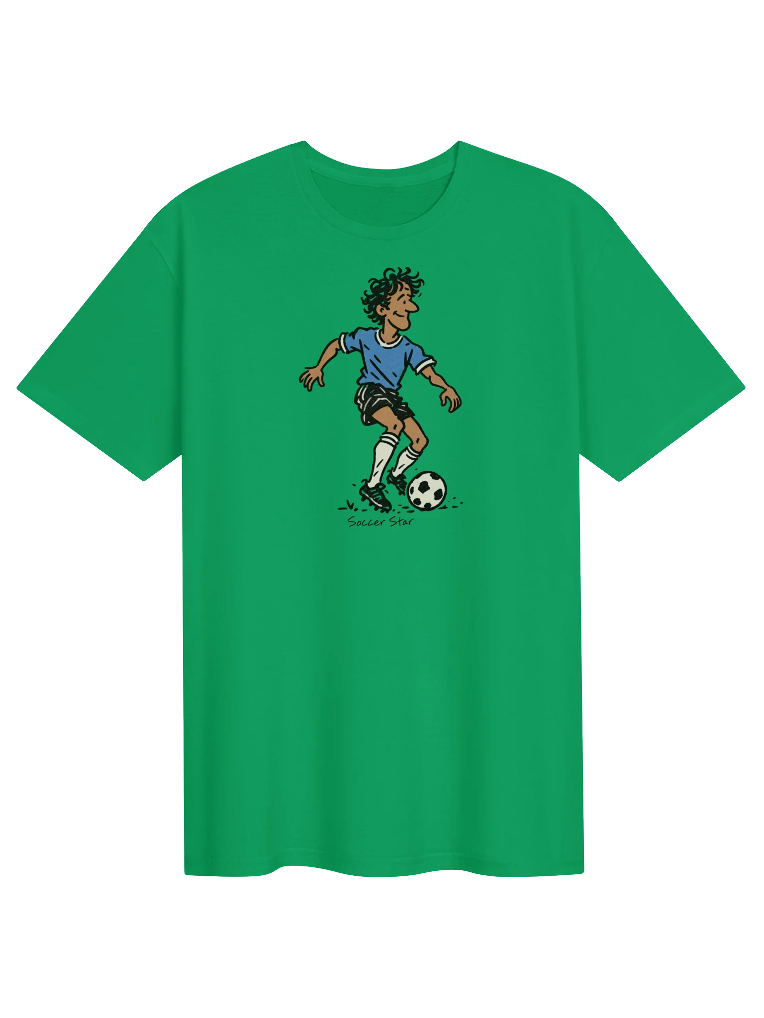 Soccer Star Cartoon Player T-Shirt product image (1)