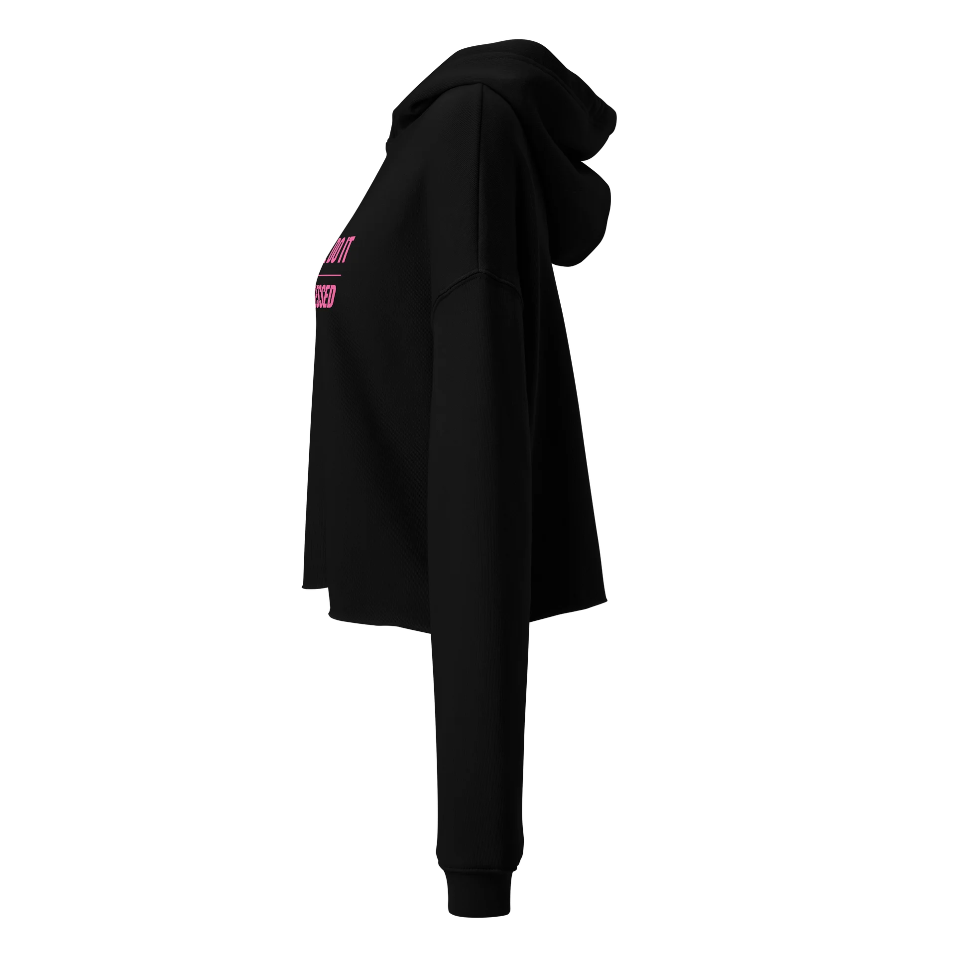 Want He Do It Still Blessed Women’s Cropped Hoodie – Pink Edition product image (2)