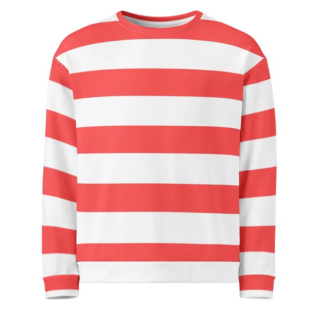 Red and White Sweatshirt
