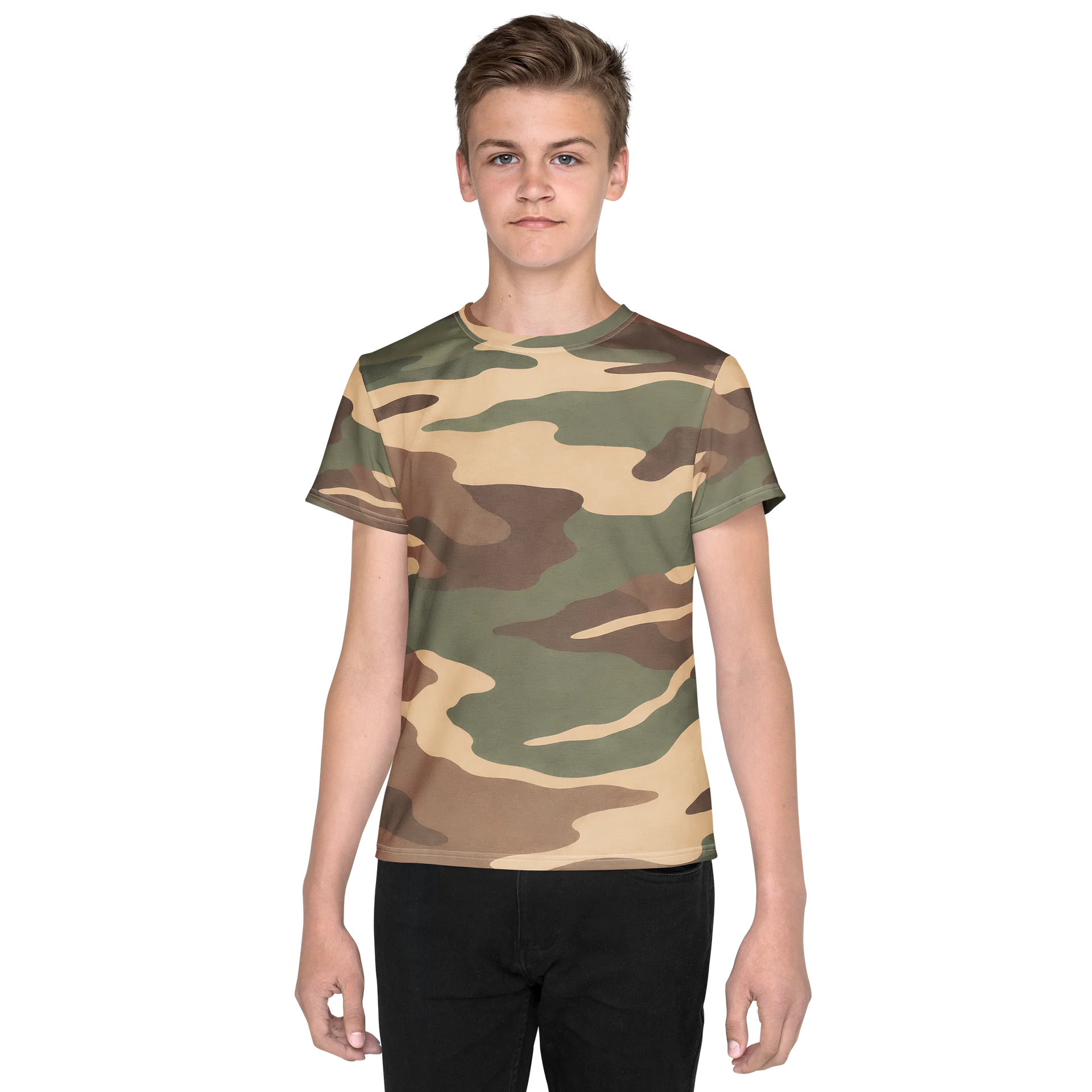 Untamed Terrain — All-Over Print Youth Crew Neck T-Shirt product image (1)