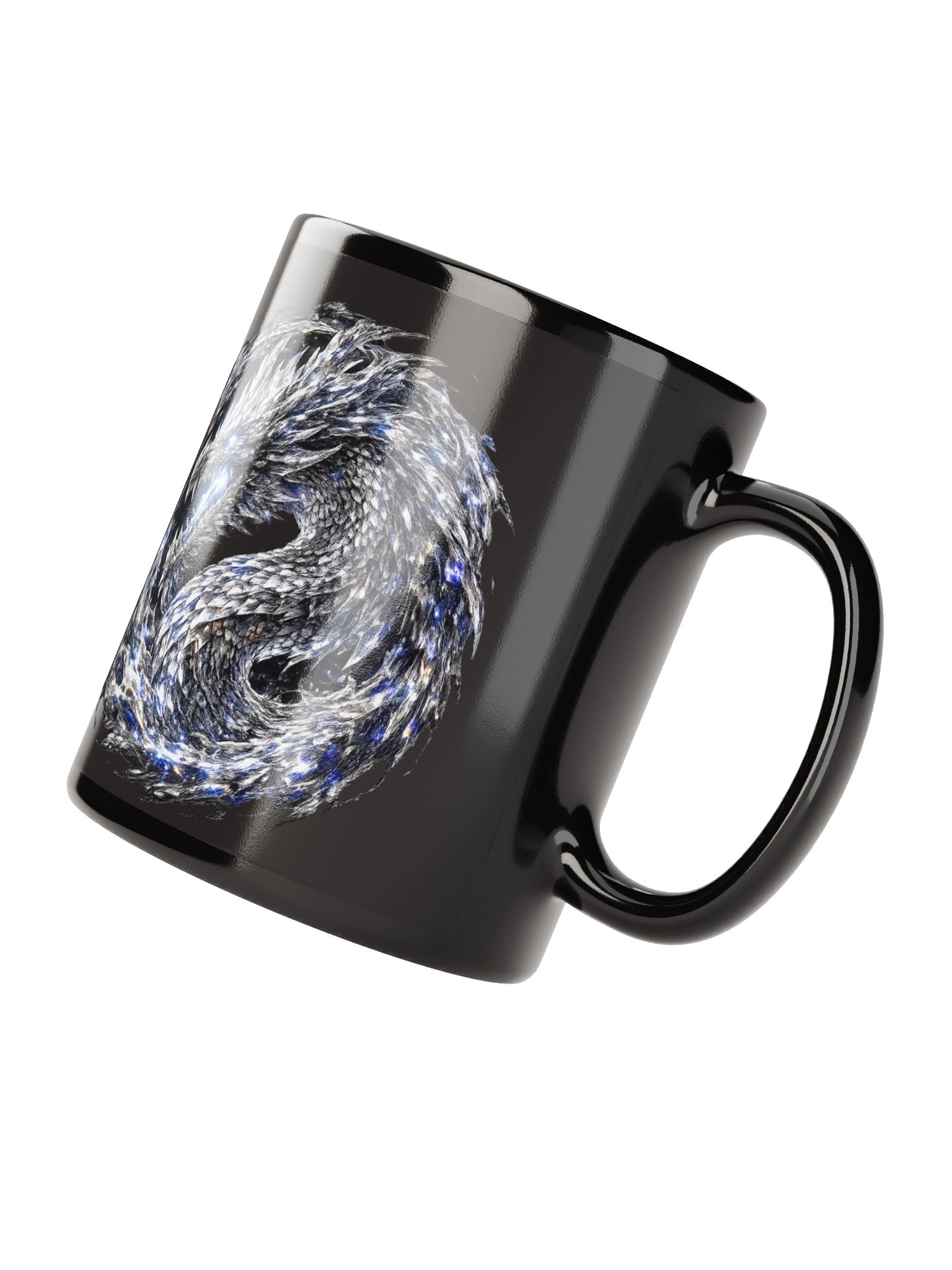 ⚪✨🐉 The Silver Dragon – The Mirror Force Mug product image (4)