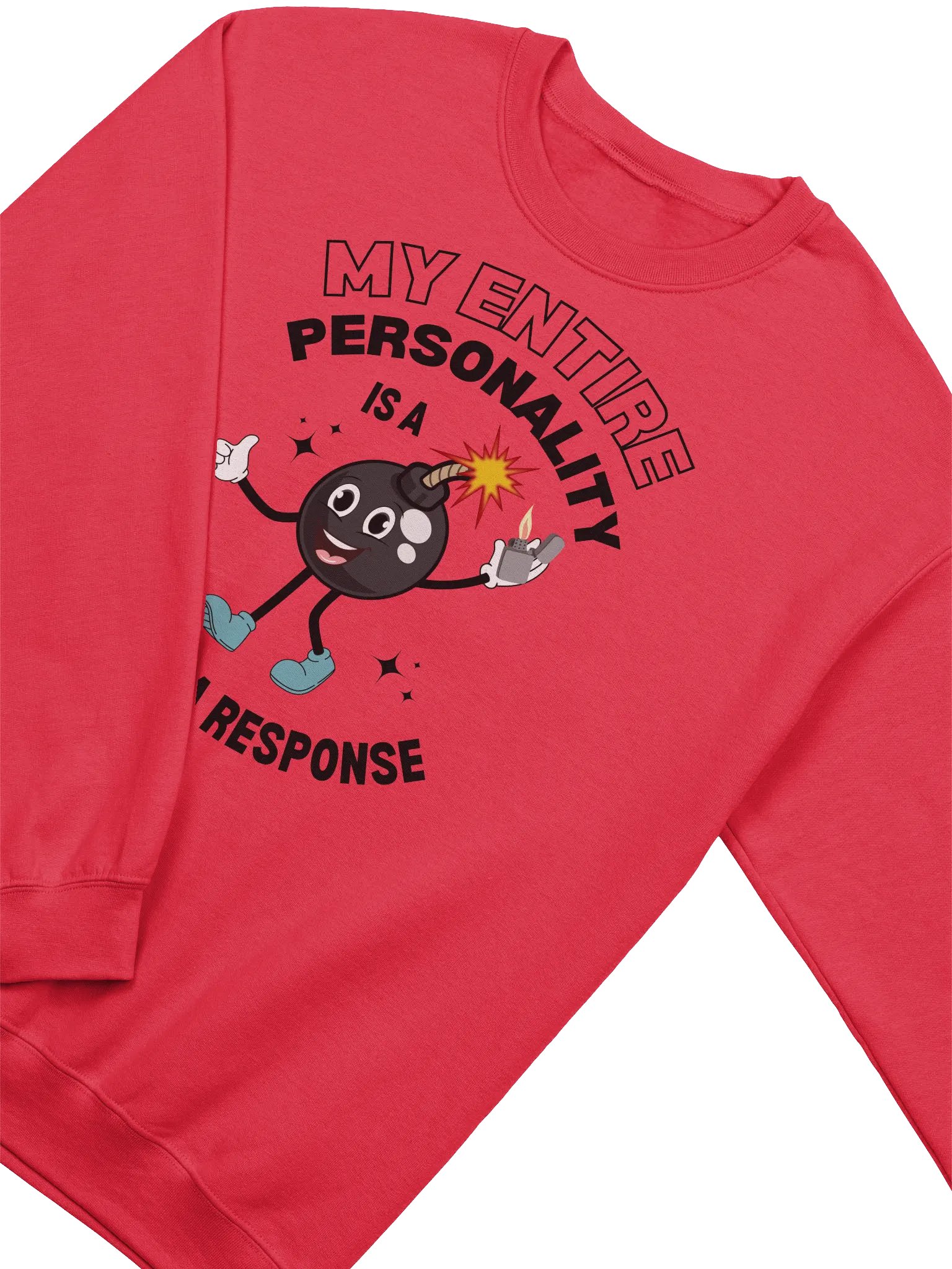 My Entire Personality Is A Trauma Response Sweatshirt product image (3)