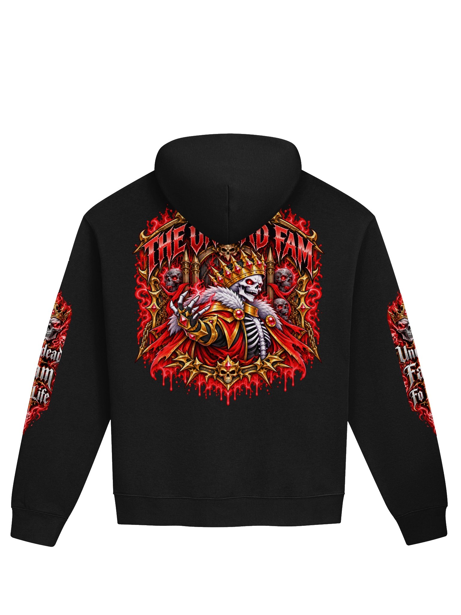 Undead and Unbothered Hoodie (Red) product image (2)