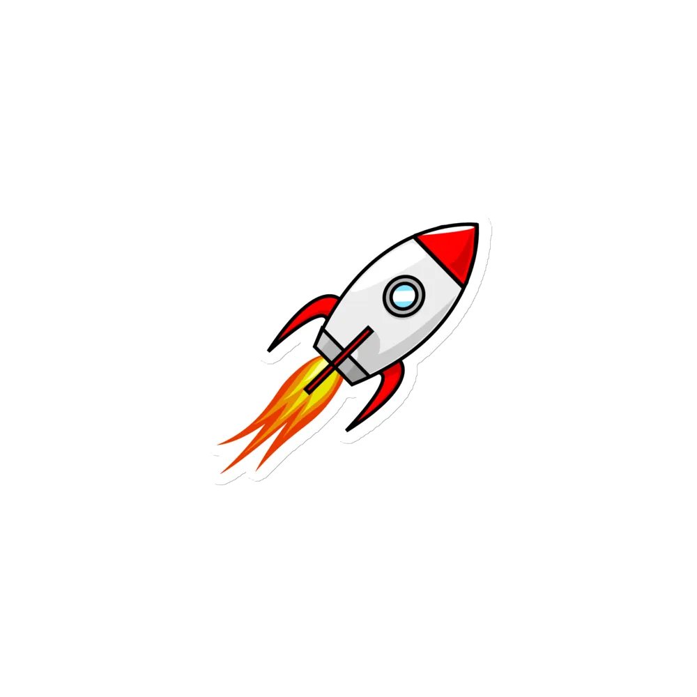 "NASA" Rocket Launch Die-Cut Magnet product image (3)